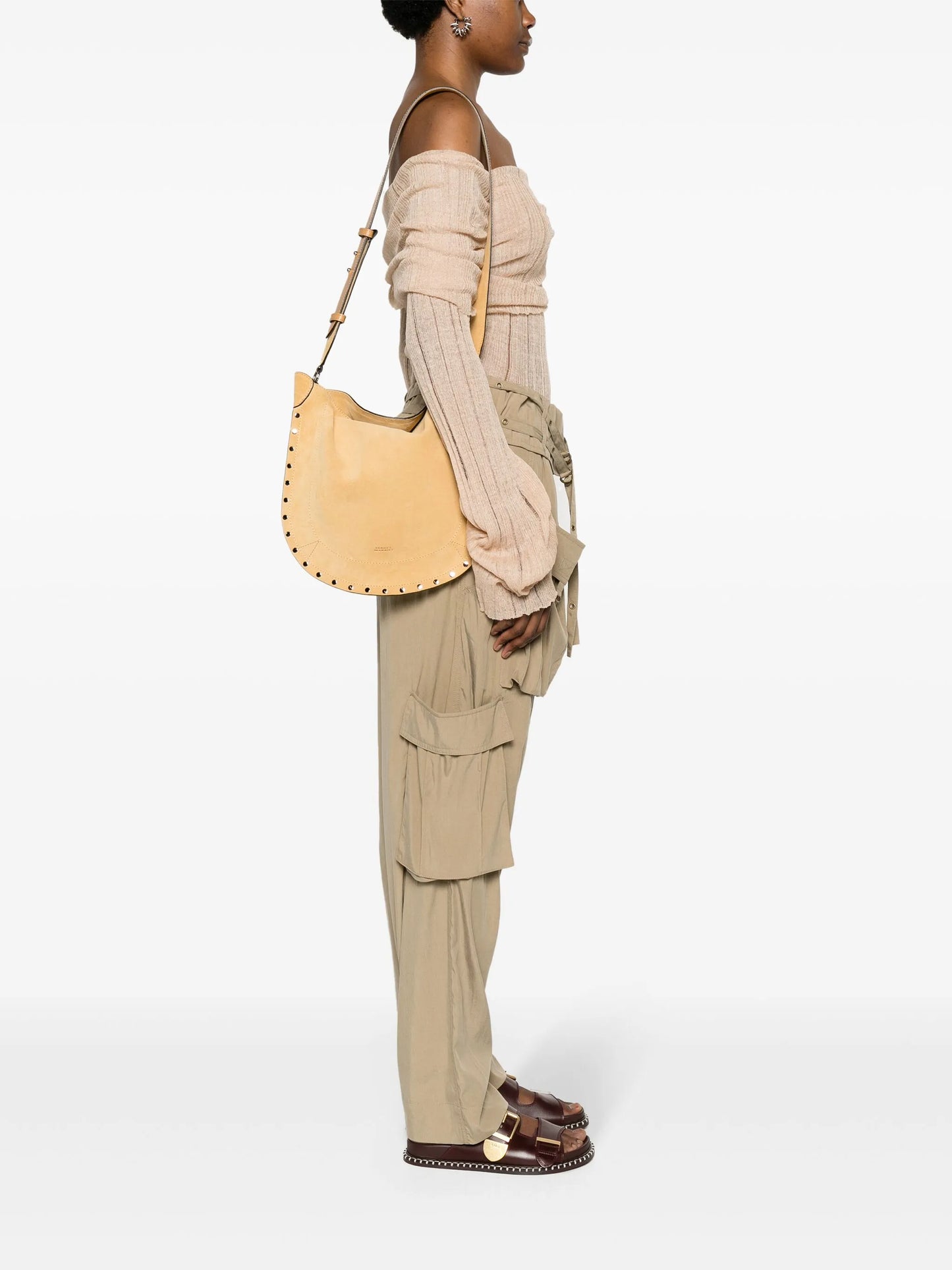 Oskan Soft suede shoulder bag