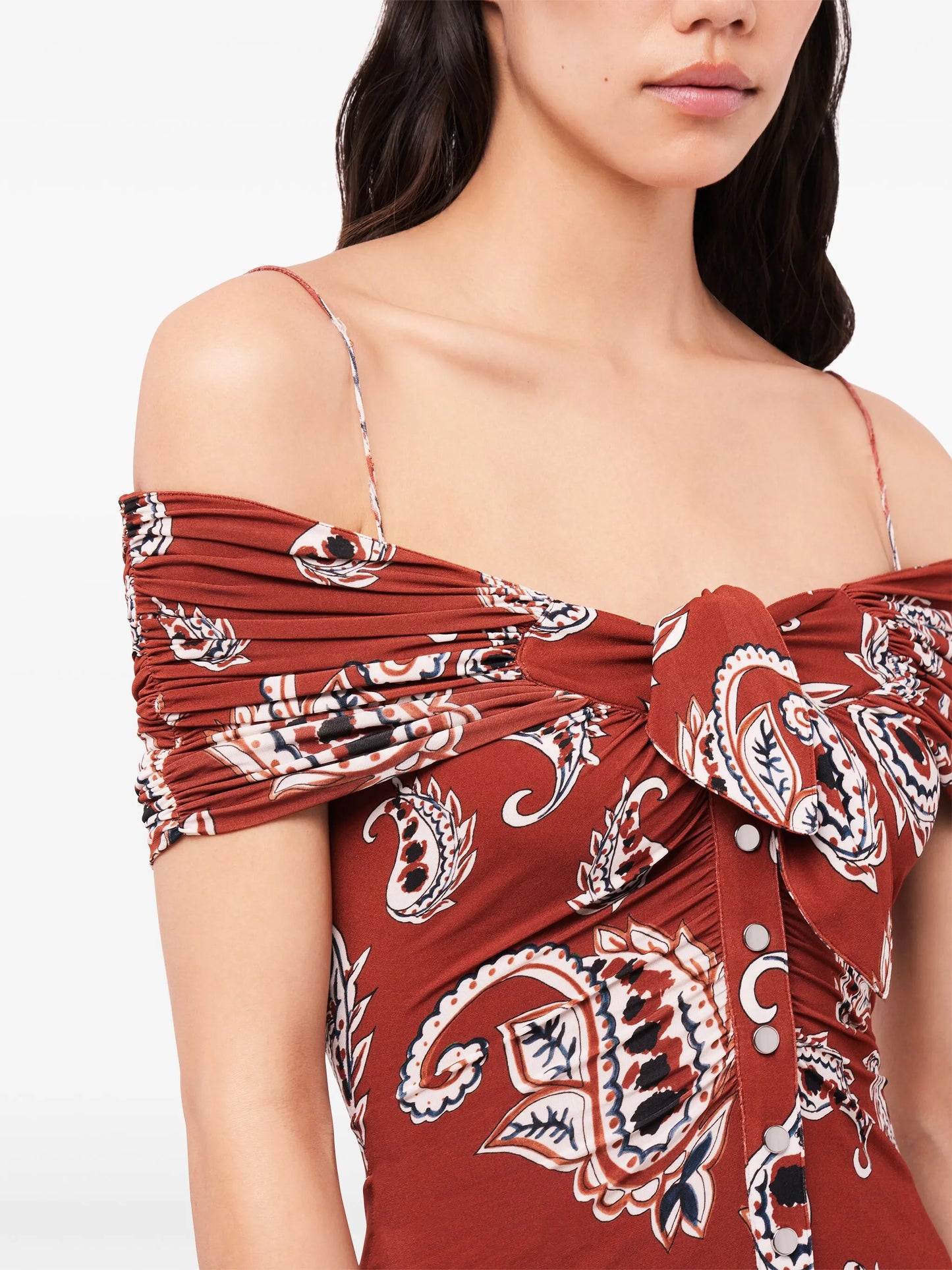 paisley-print maxi dress
