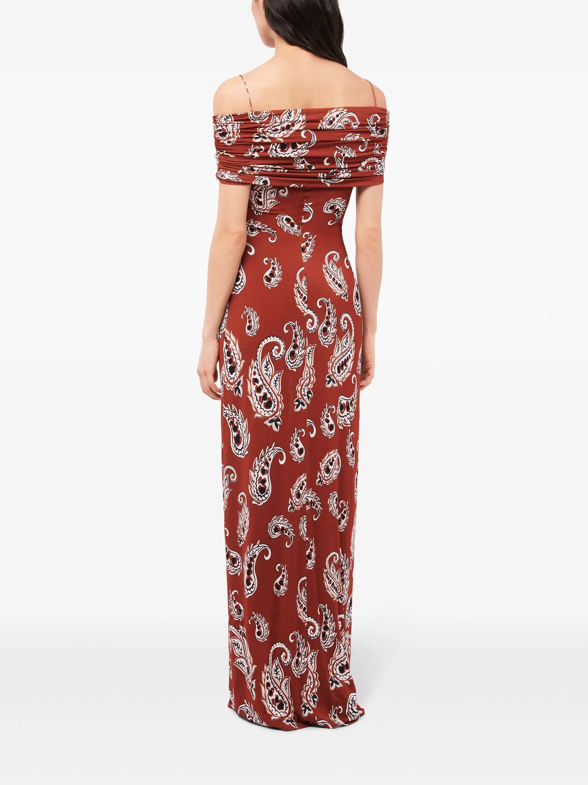 paisley-print maxi dress