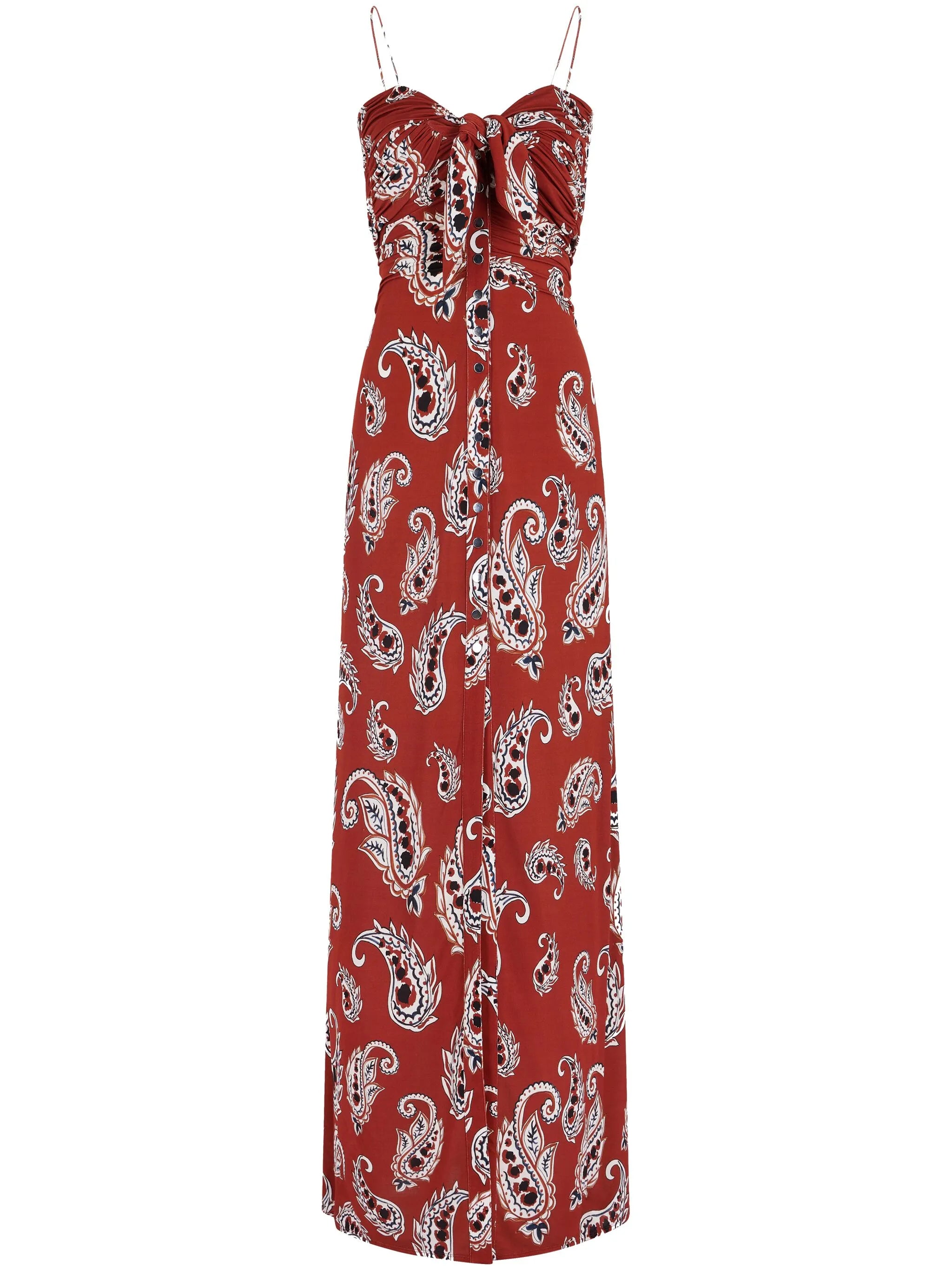 paisley-print maxi dress