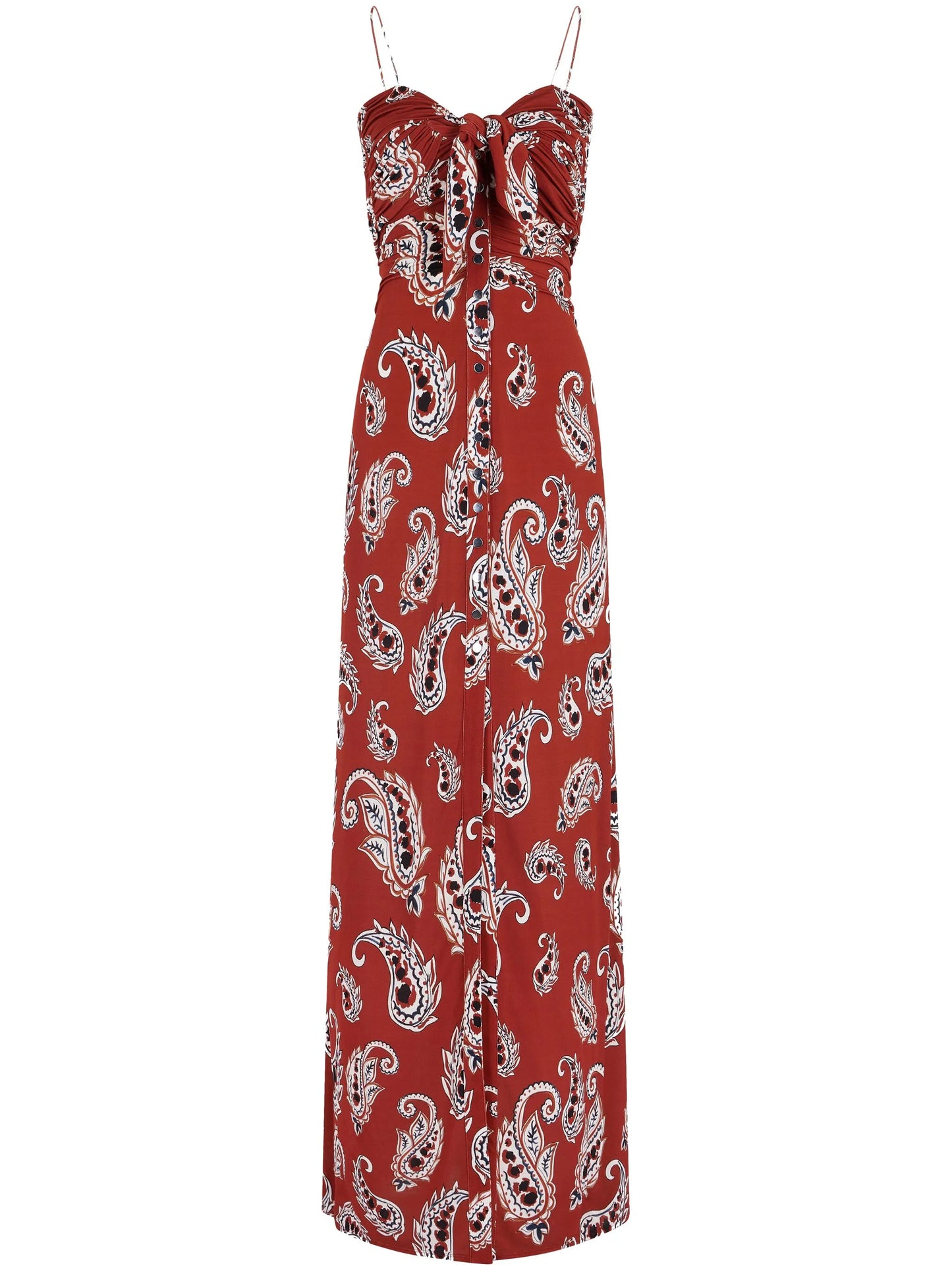 paisley-print maxi dress