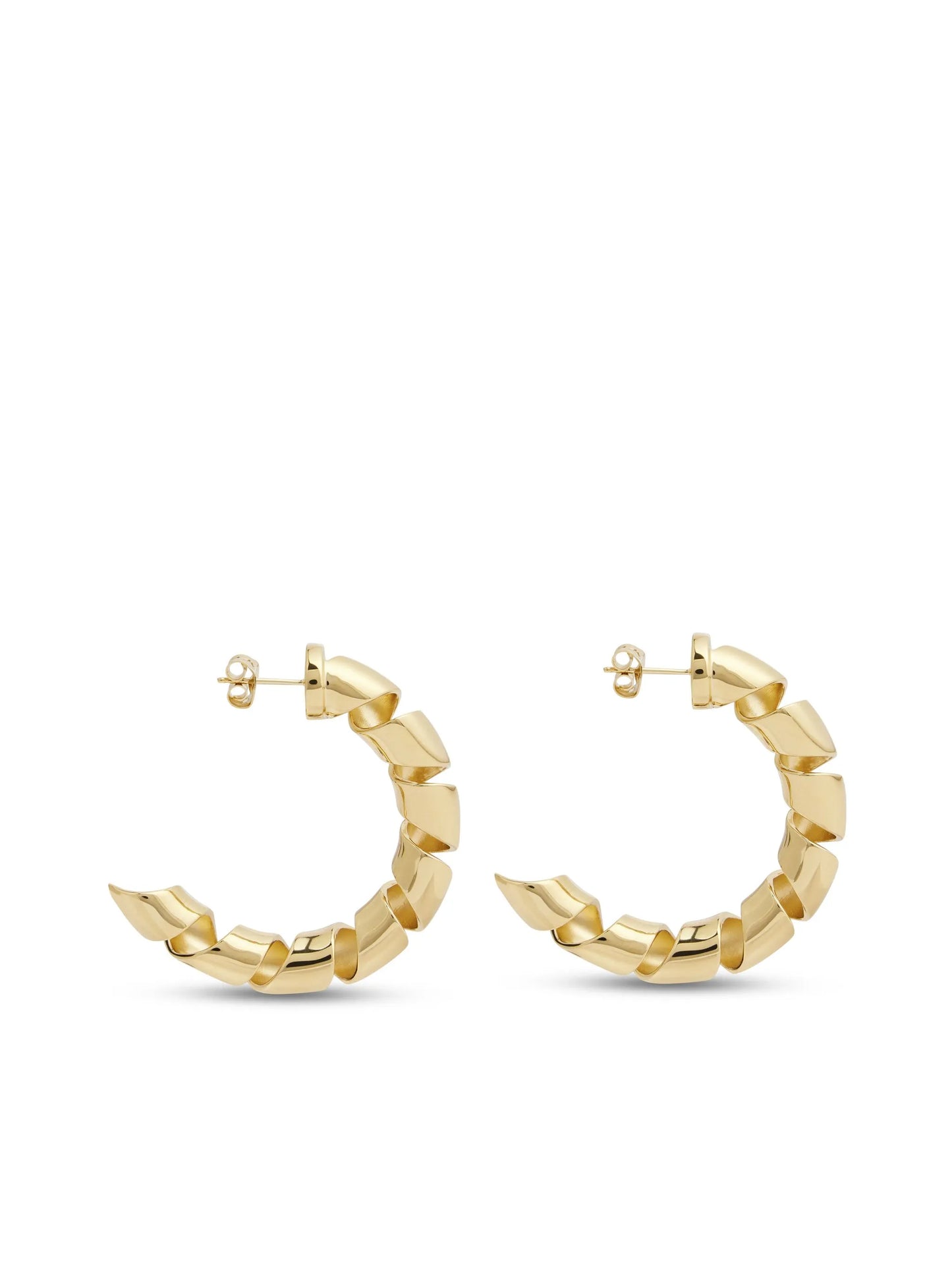 twisted hoop earrings