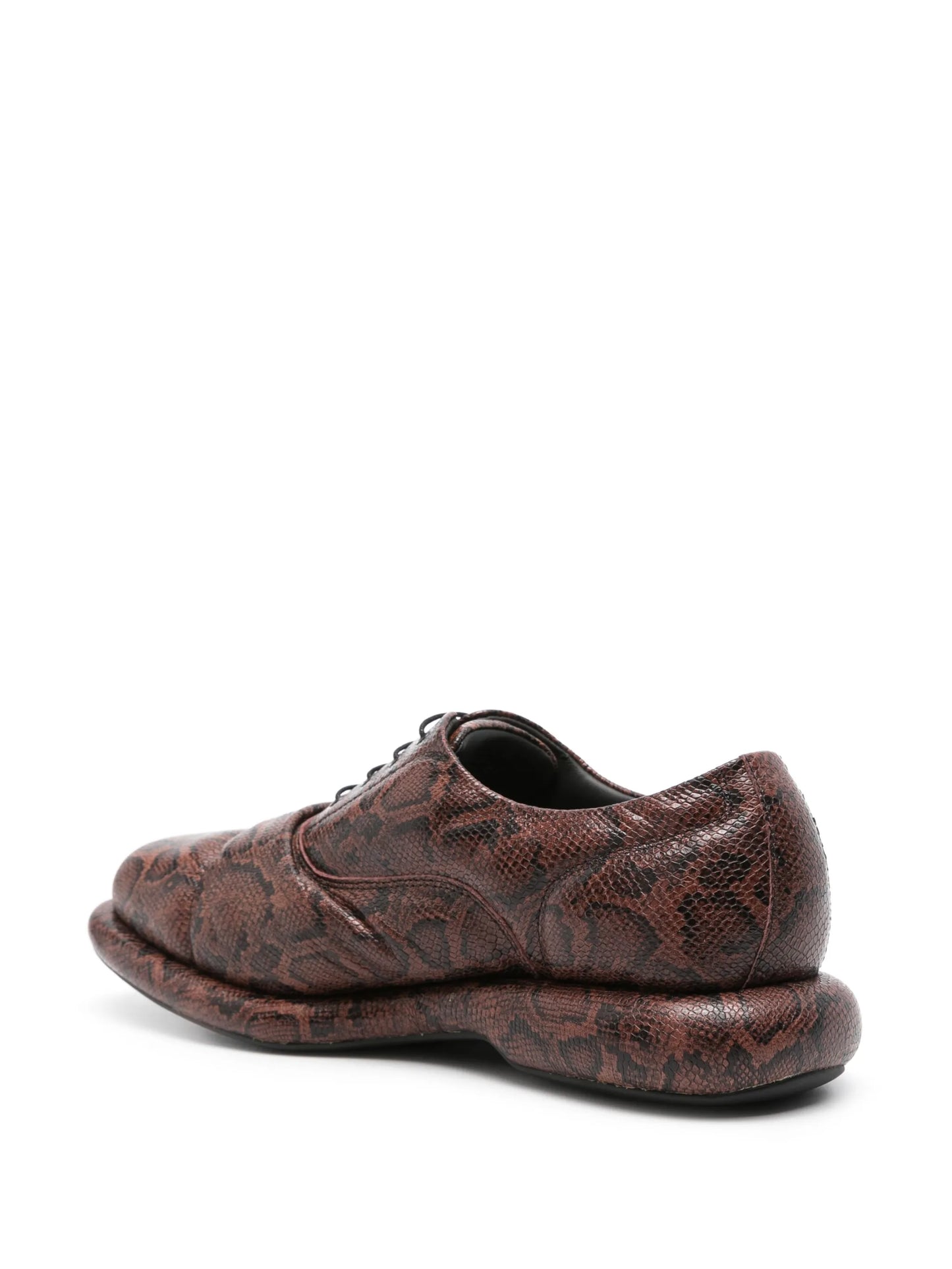 x Clarks snakeskin-effect oxford shoes