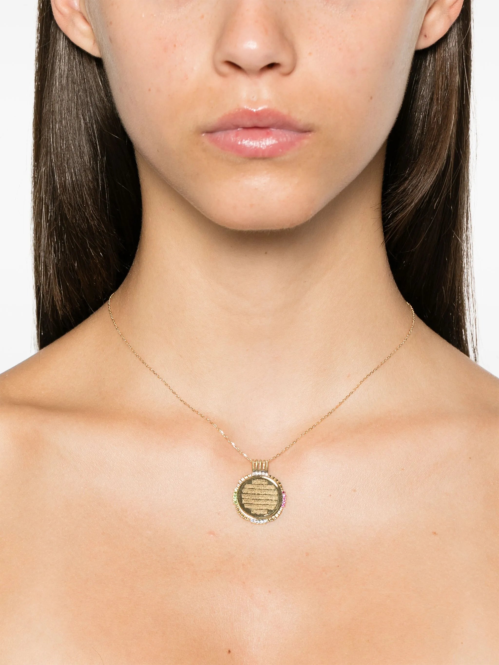 18kt yellow gold Ayut Al Kursi Big necklace