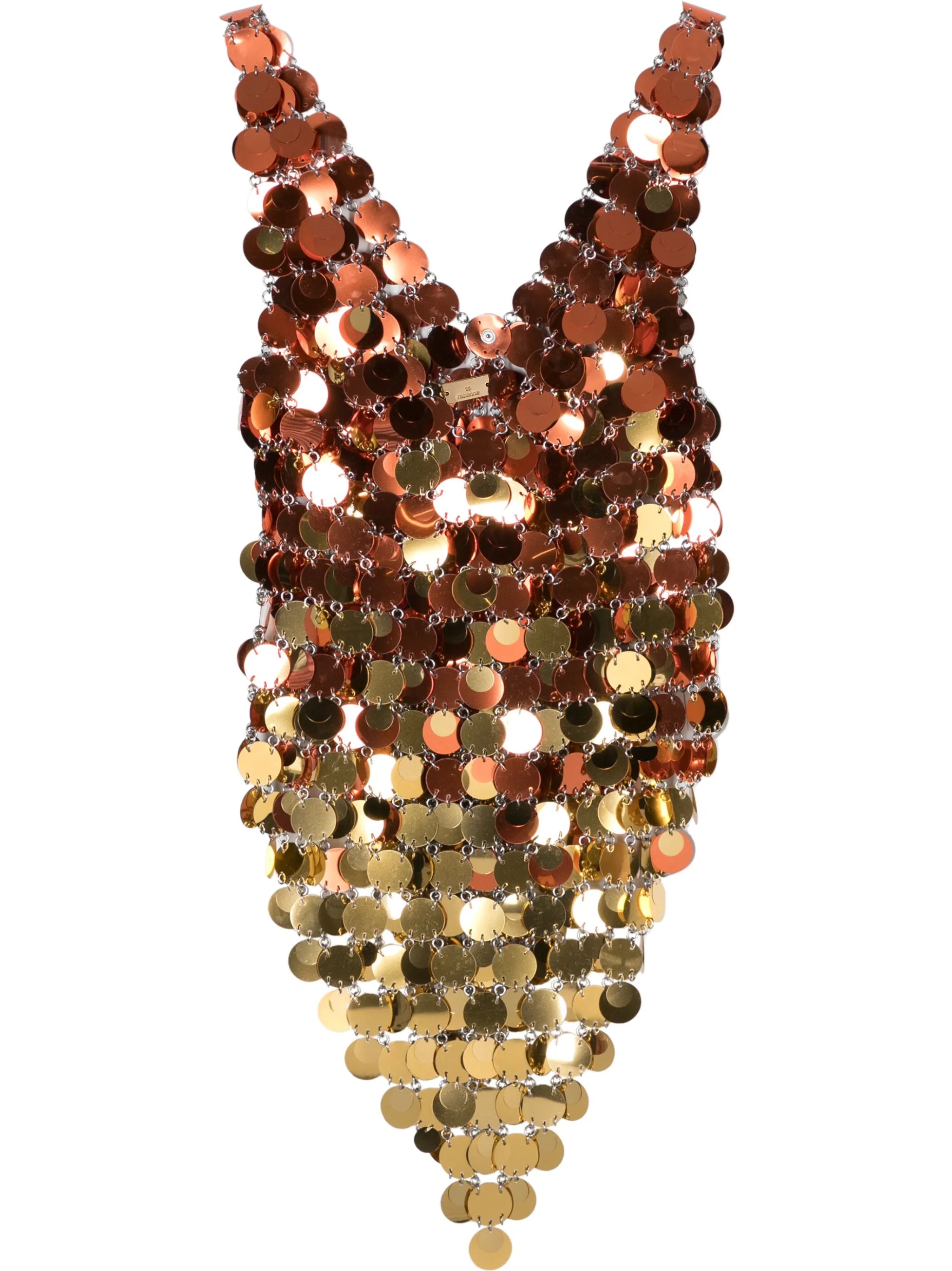 sequinned asymmetric minidress