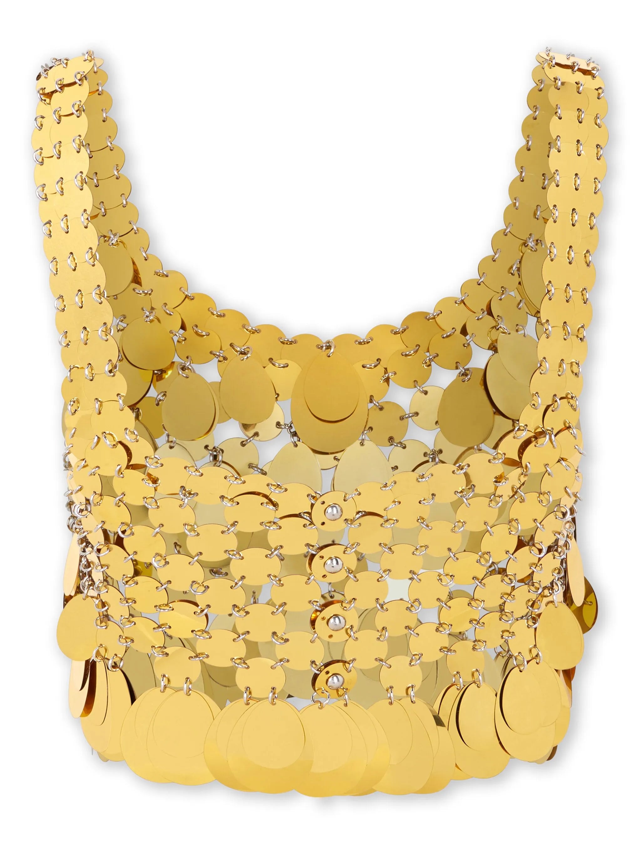 sequinned cropped top
