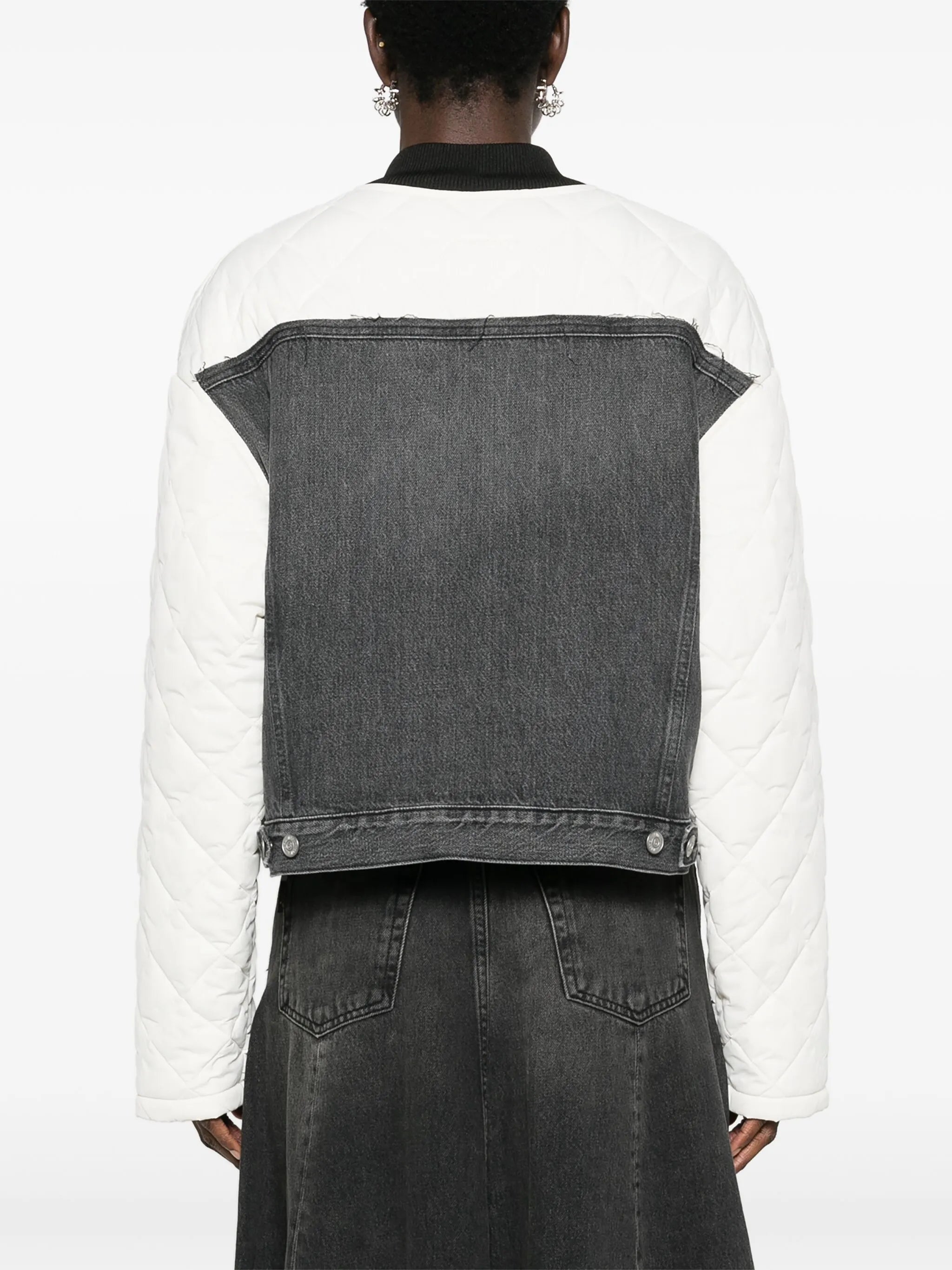 panelled bomber jacket