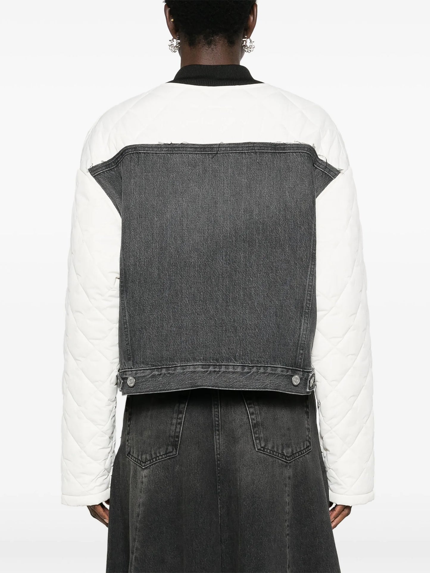 panelled bomber jacket