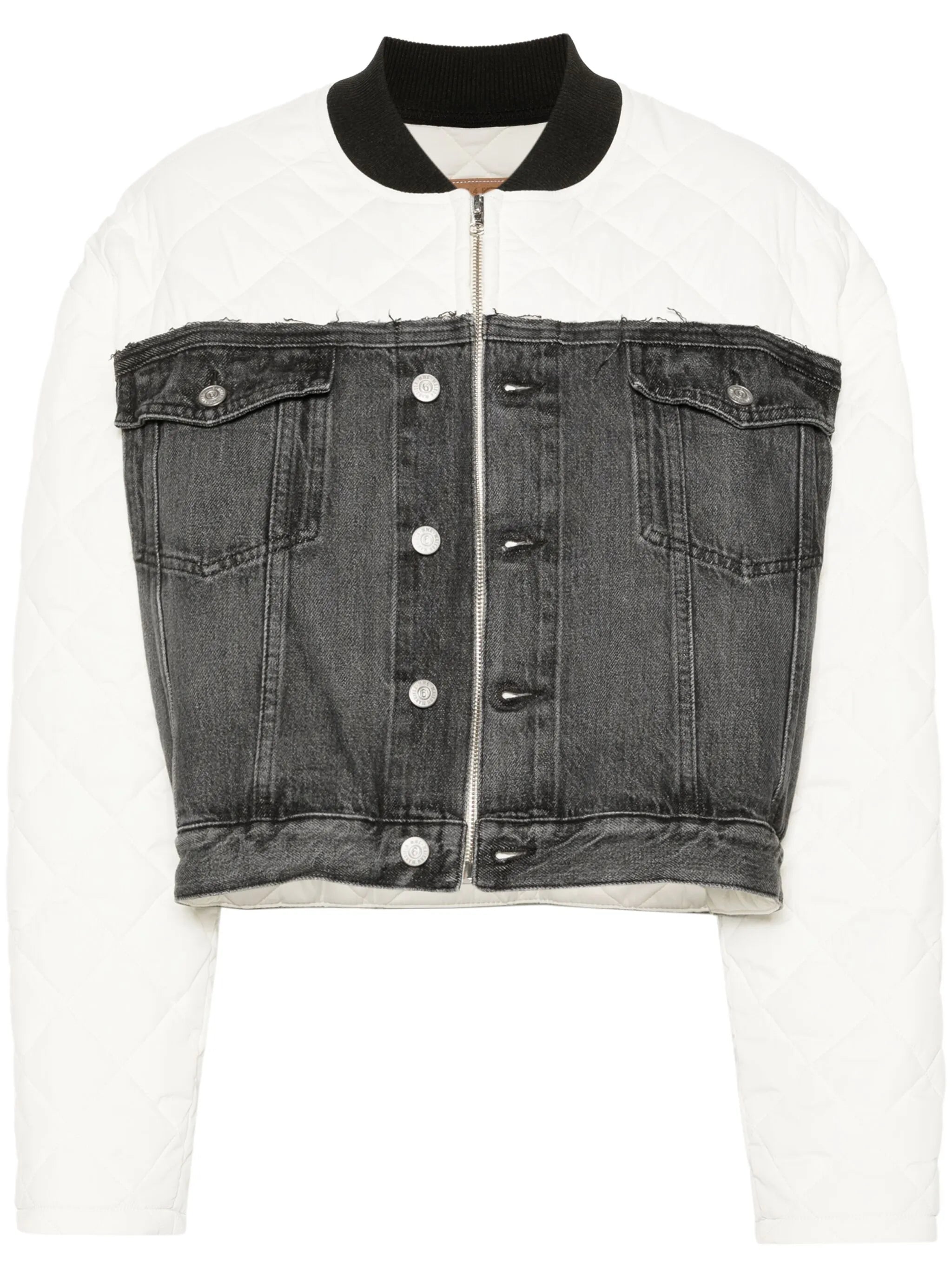 panelled bomber jacket