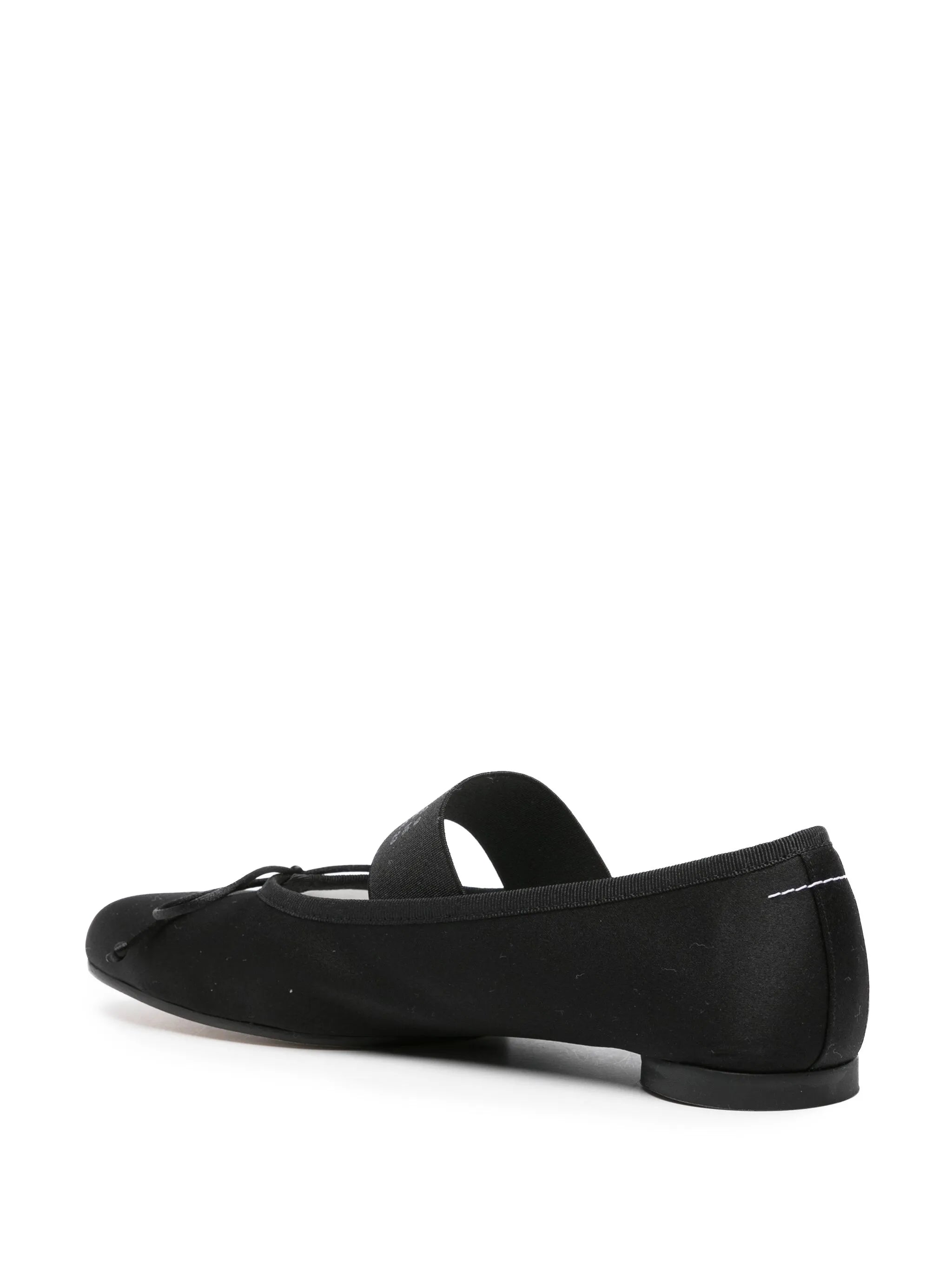 Atomic satin ballerina shoes