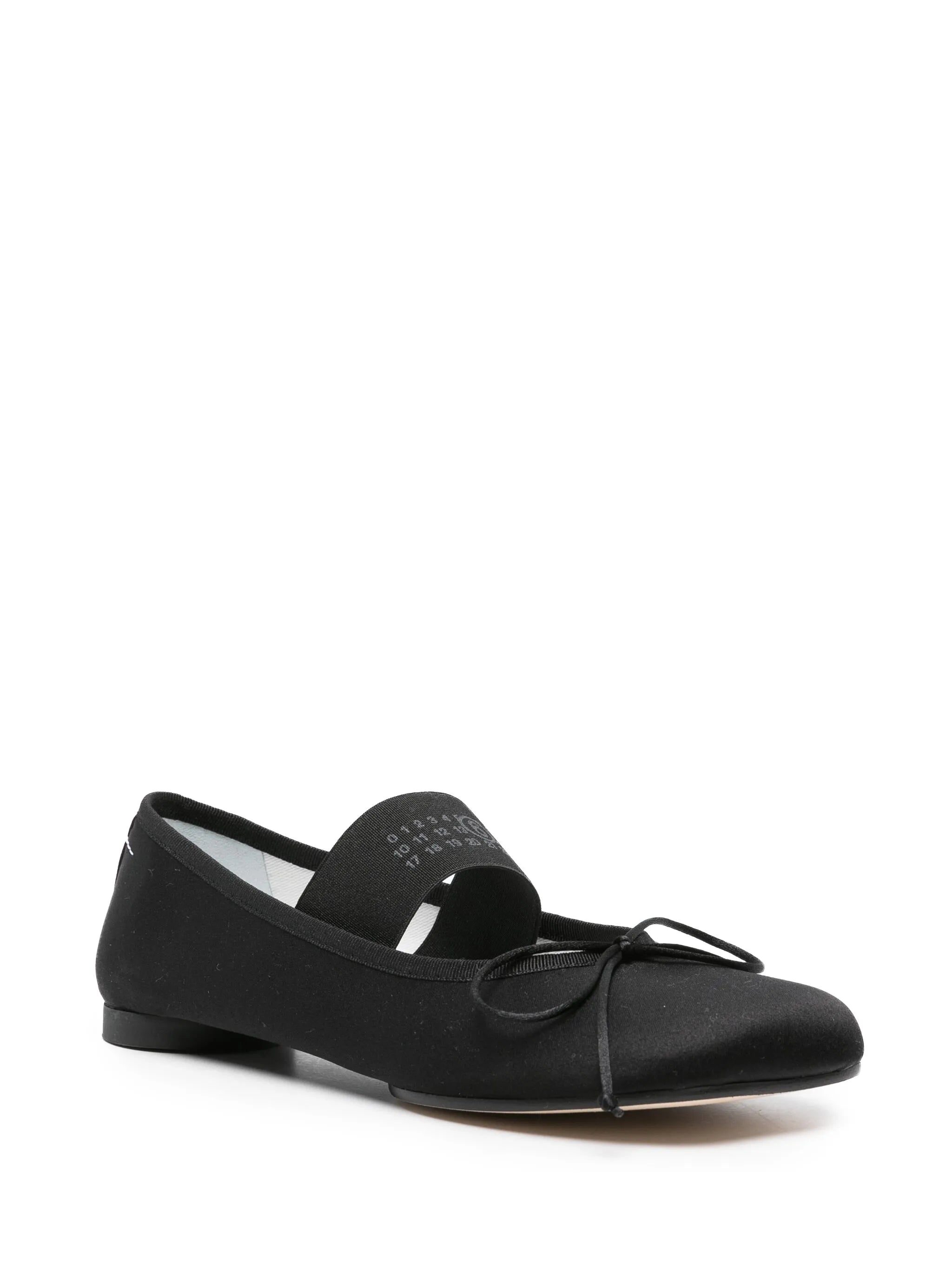 Atomic satin ballerina shoes