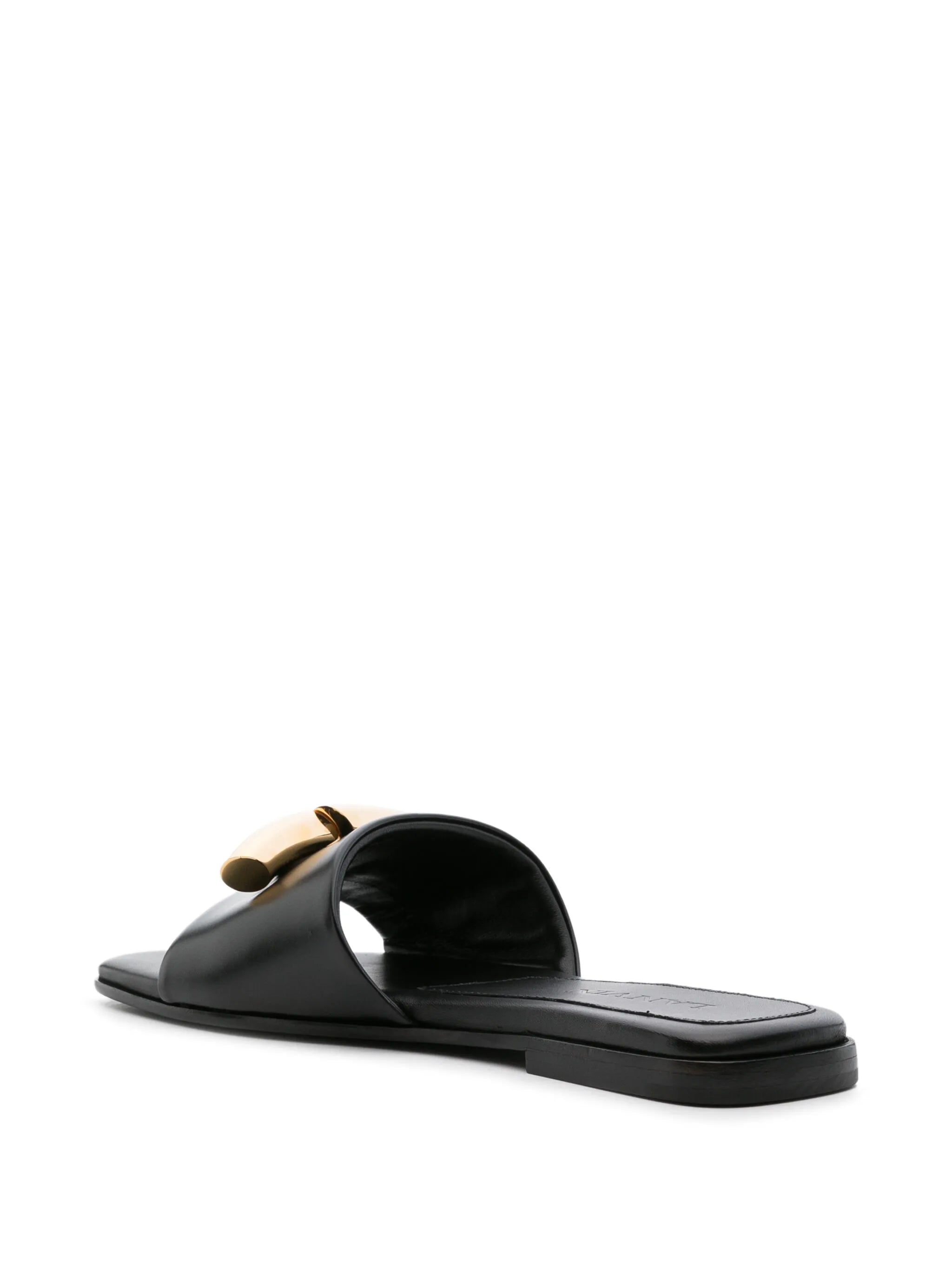 Haute Sequence leather slides