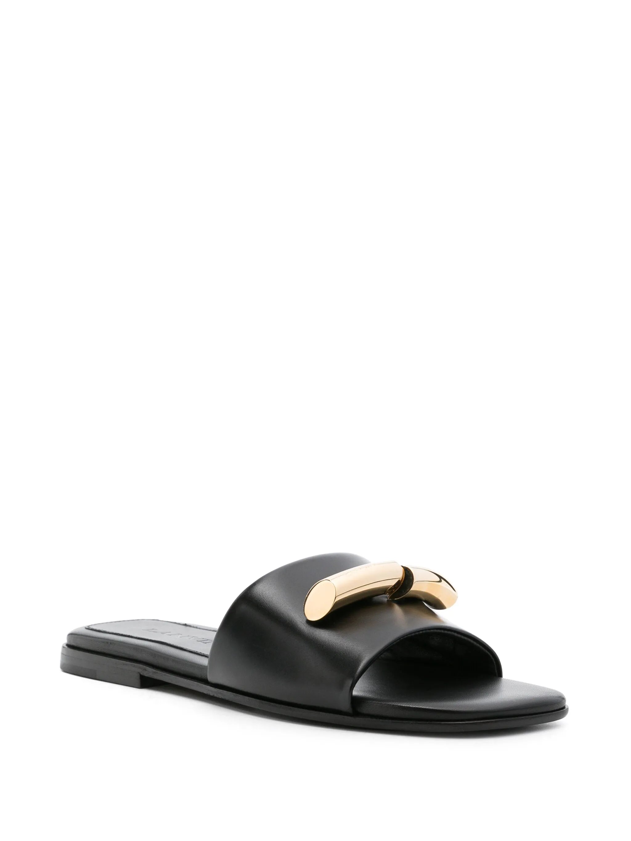 Haute Sequence leather slides