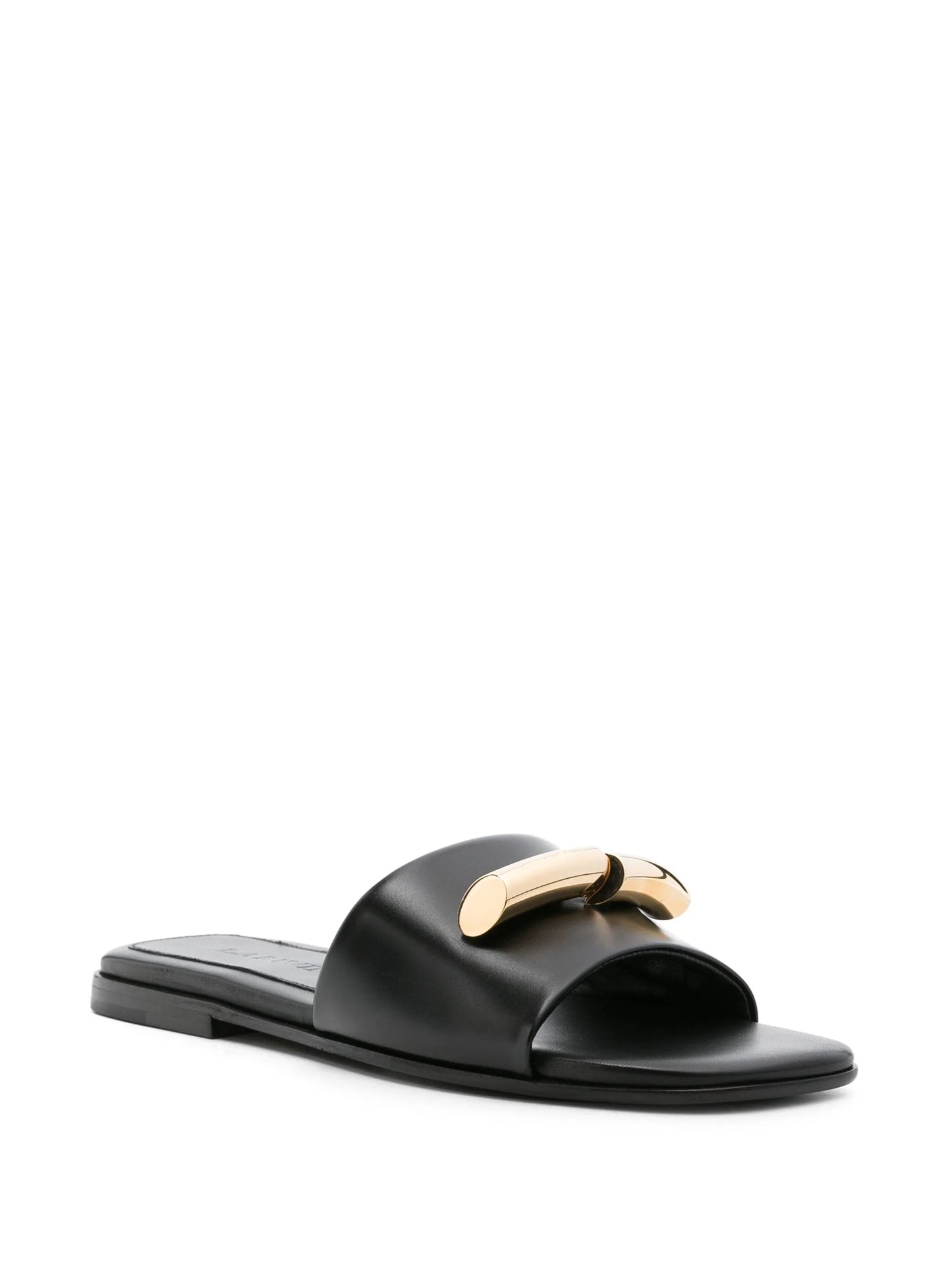 Haute Sequence leather slides