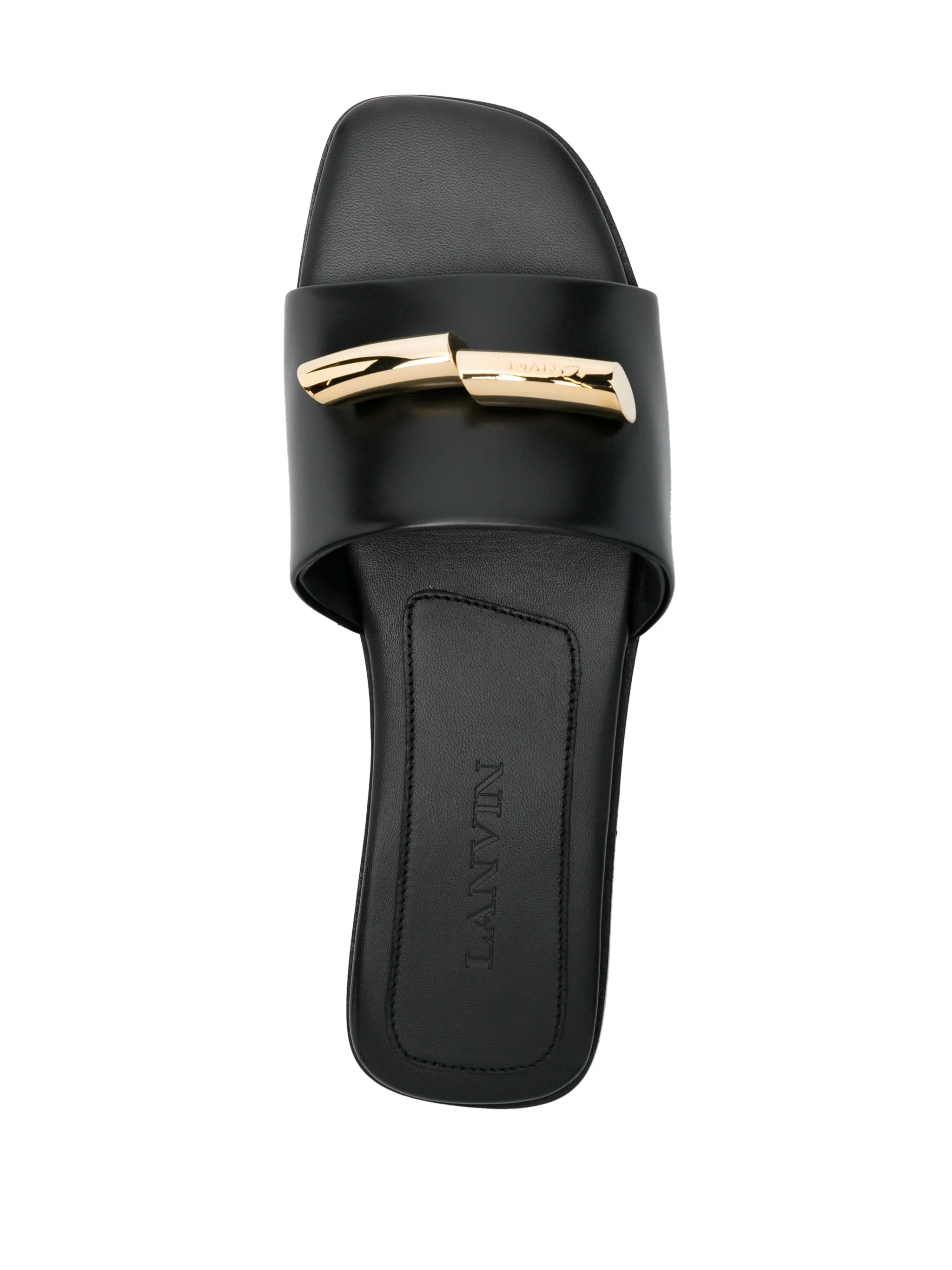 Haute Sequence leather slides