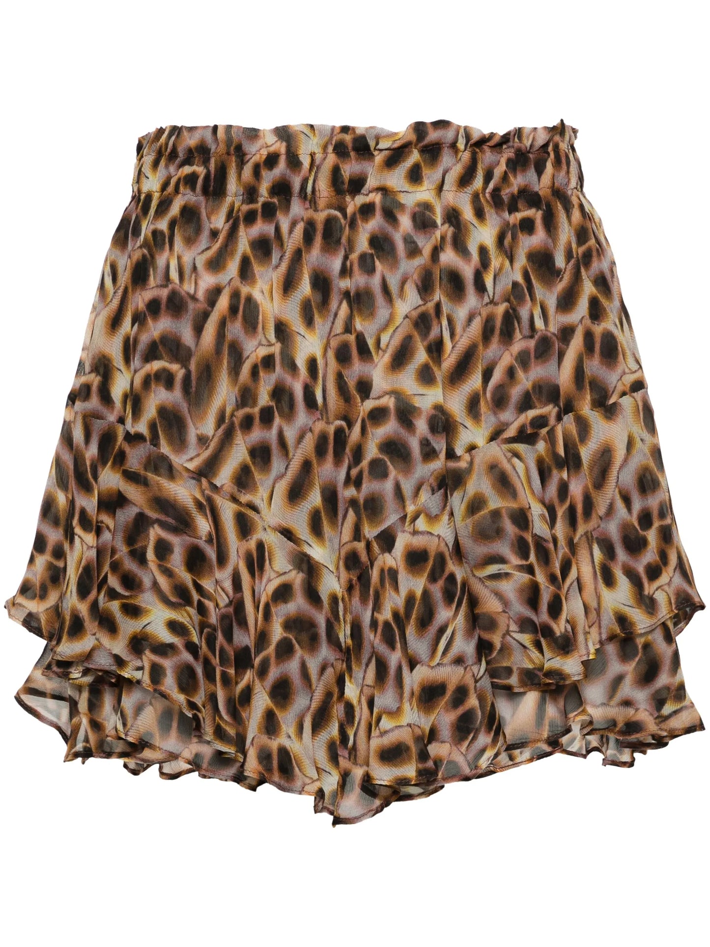 Sornel animal-print flared shorts