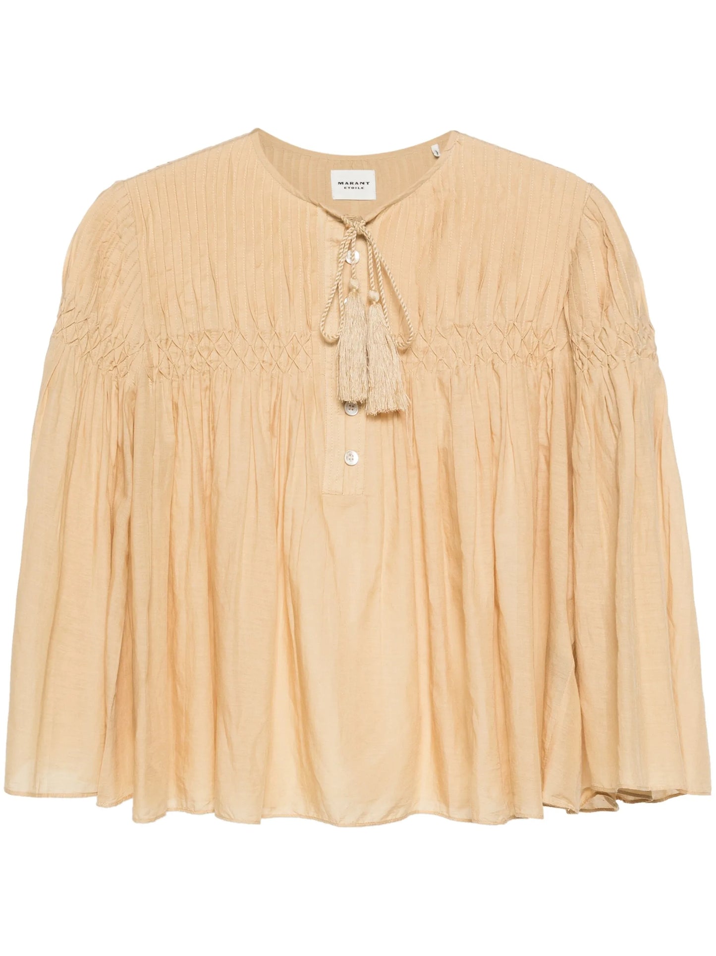 Axeliana pintuck-detail blouse
