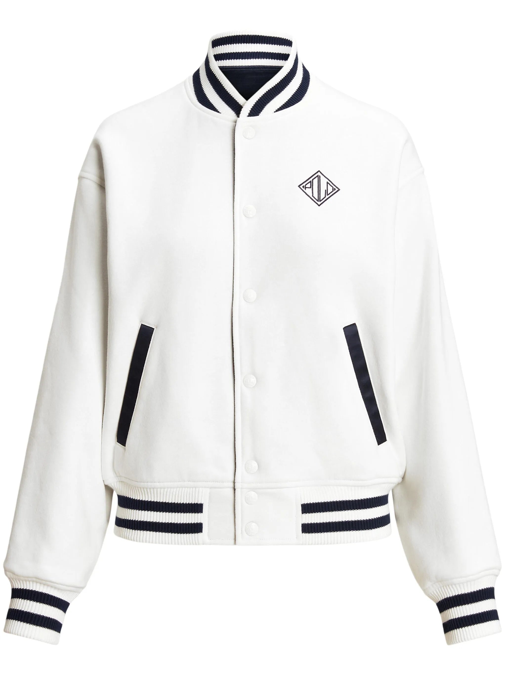 logo-embroidered reversible bomber jacket