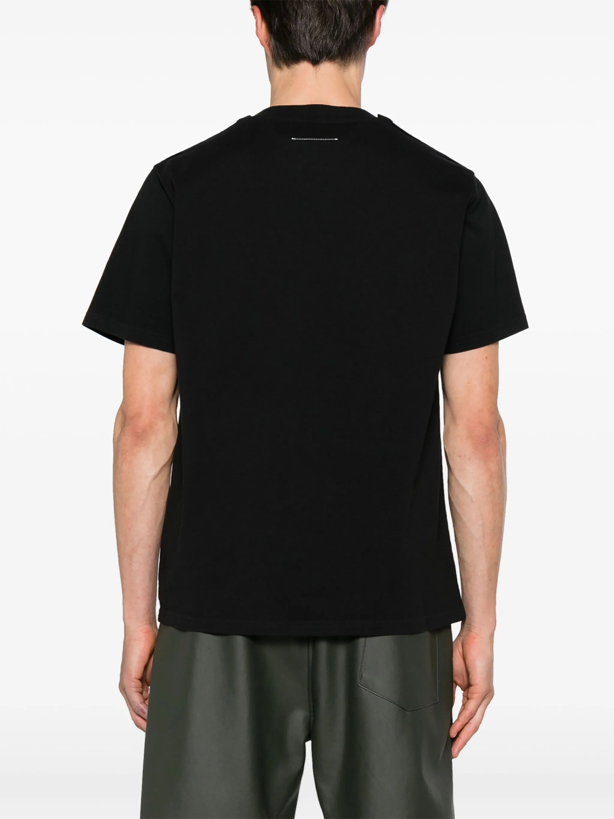 numbers-motif cotton T-shirt