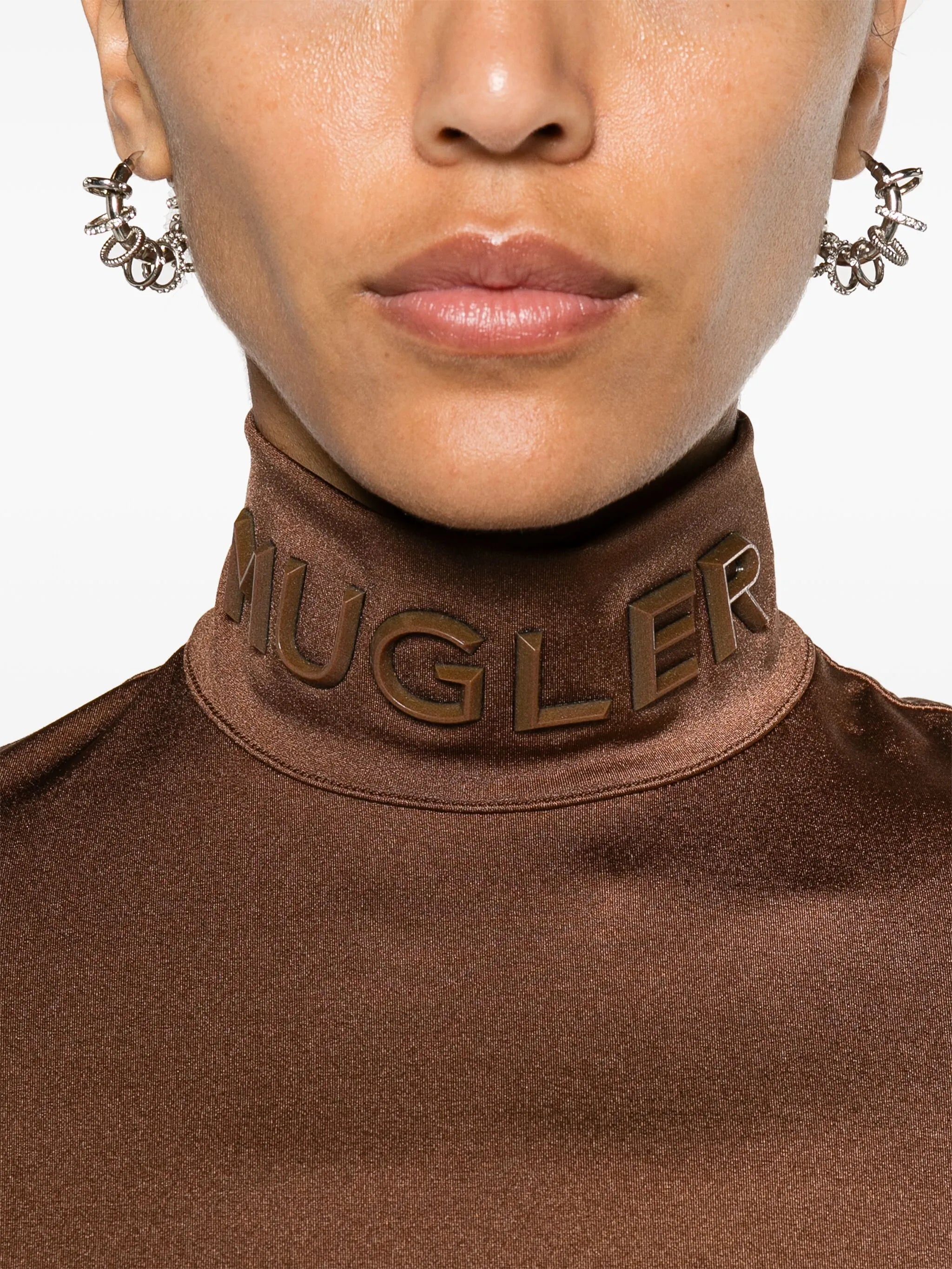 logo-appliqué bodysuit