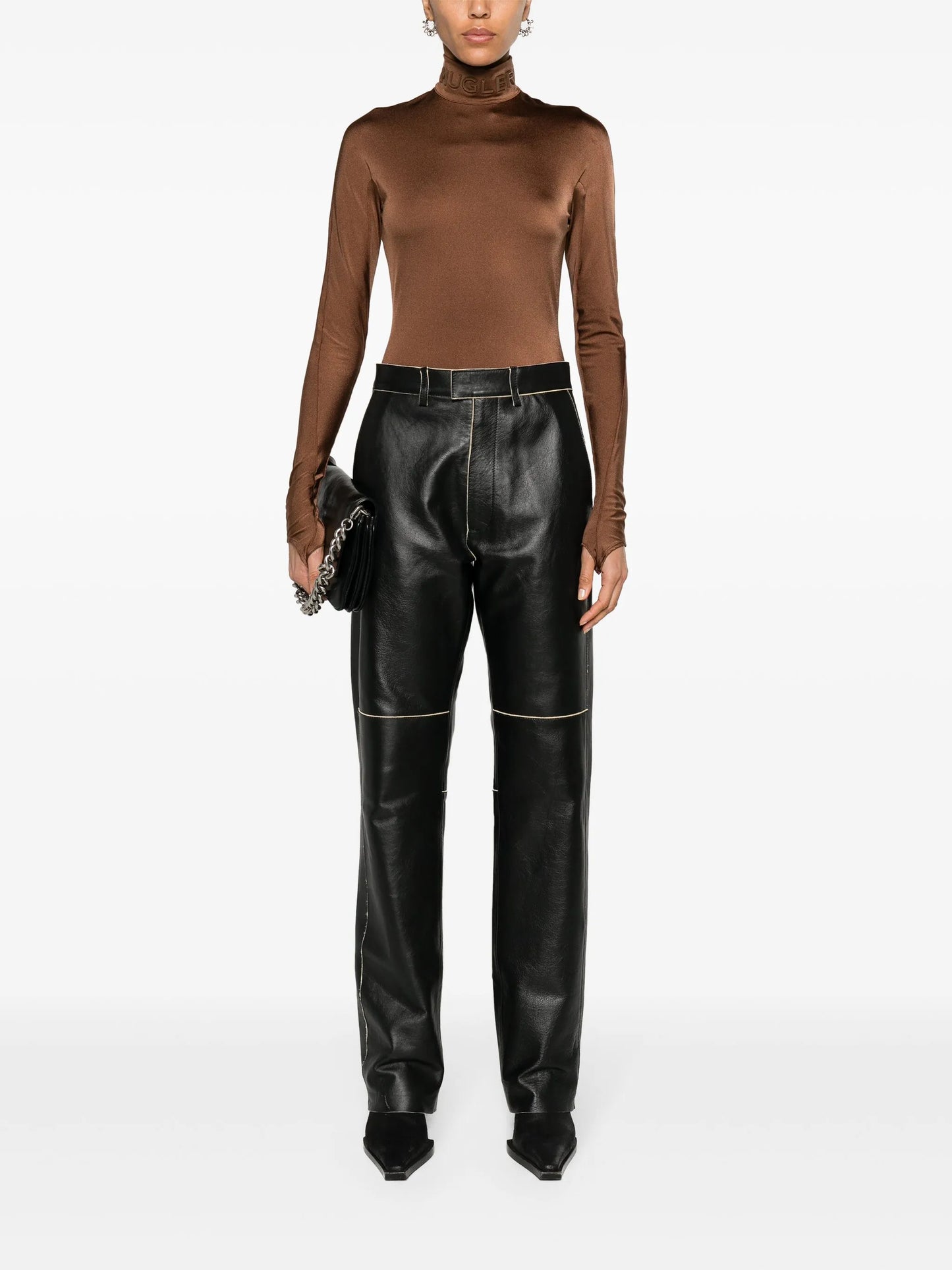 logo-appliqué bodysuit