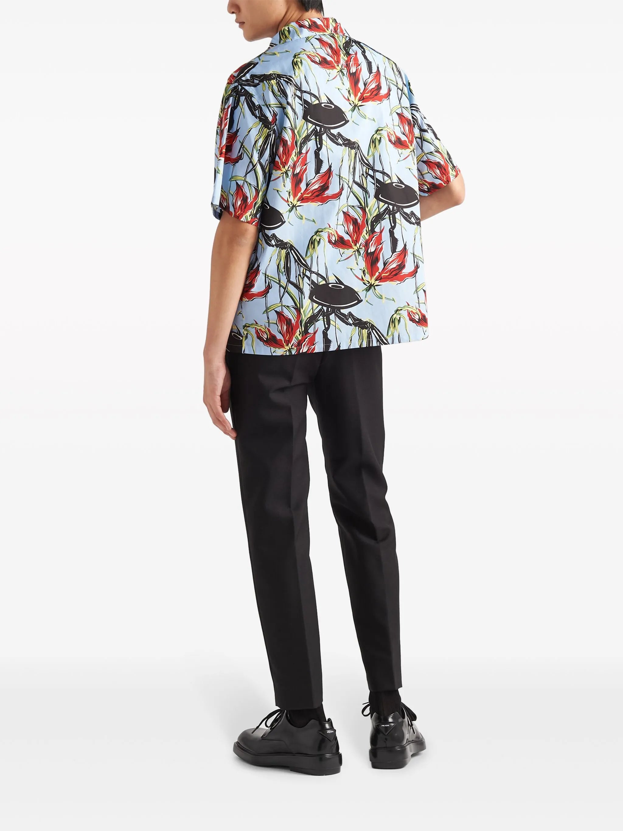 UFO-print cotton shirt