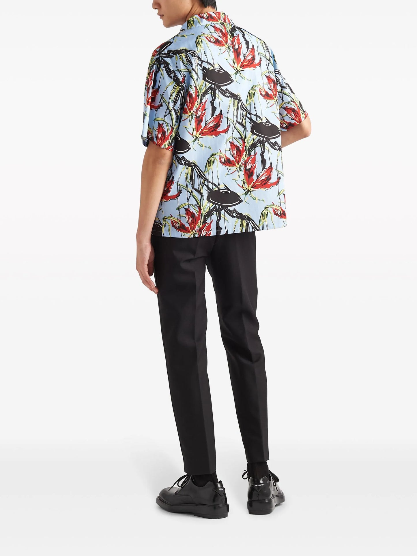 UFO-print cotton shirt