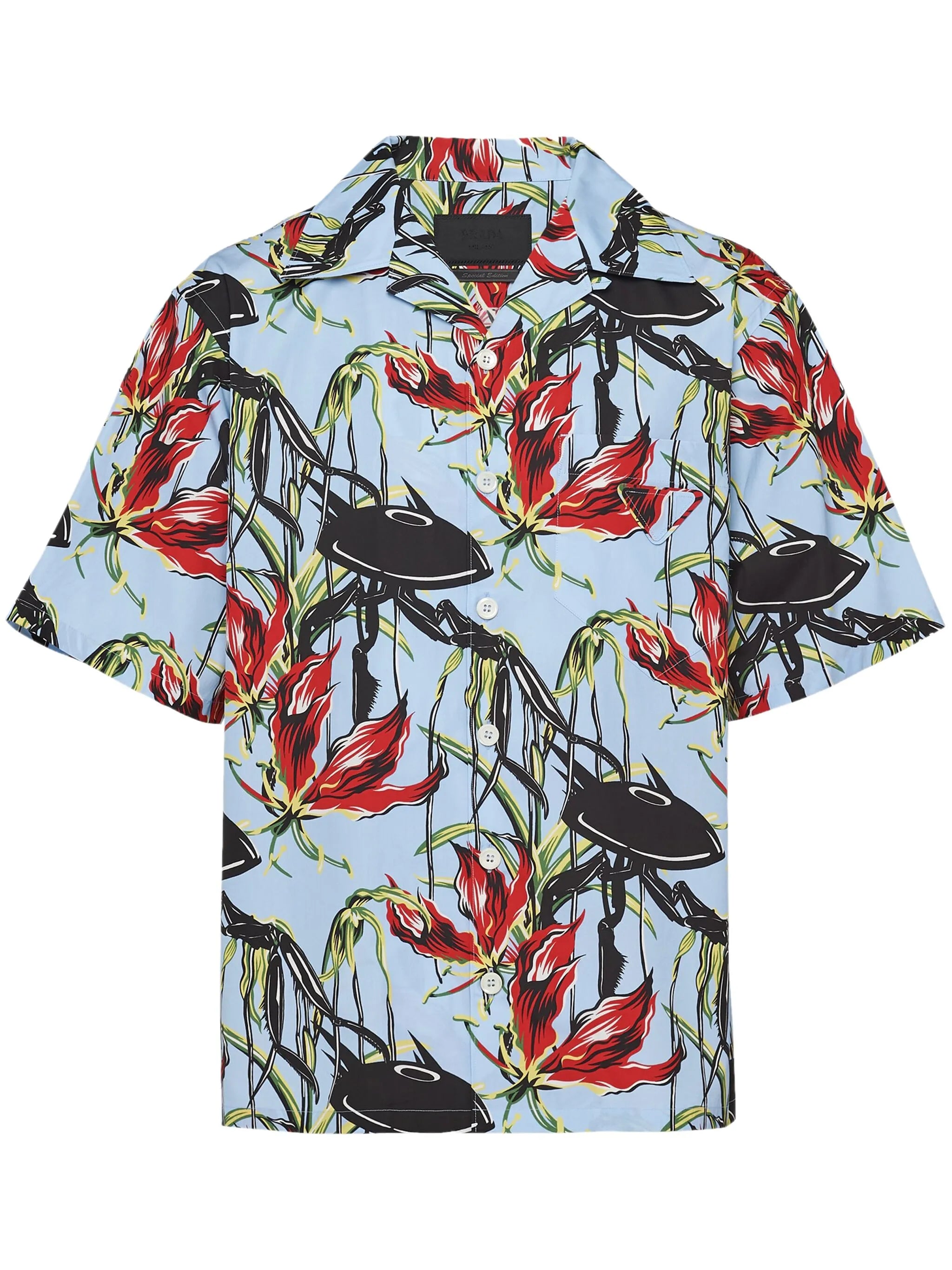 UFO-print cotton shirt