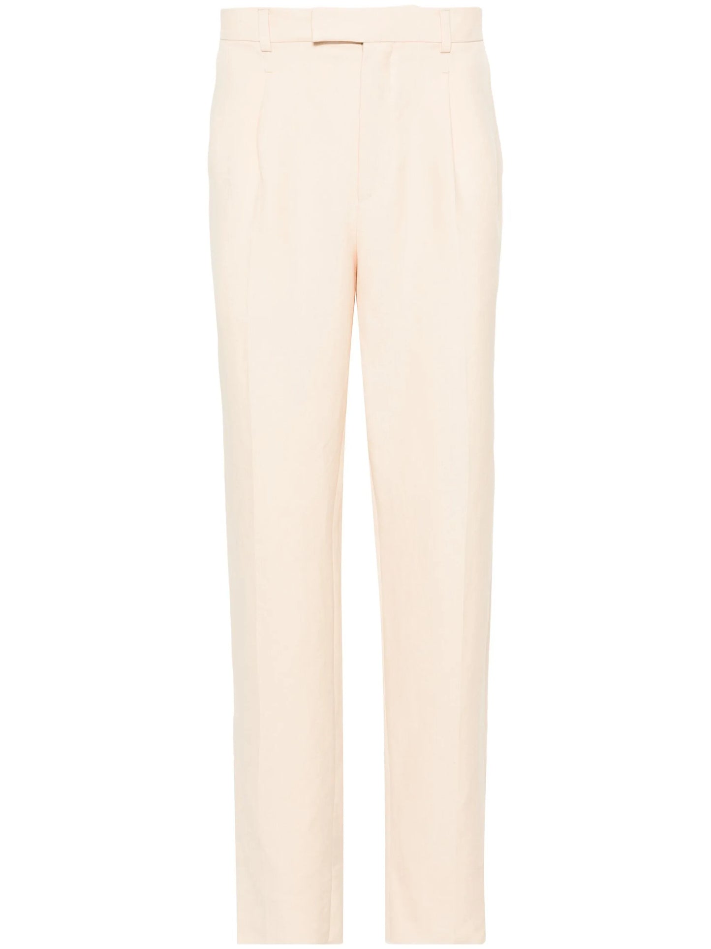 Oasi tapered-leg linen trousers