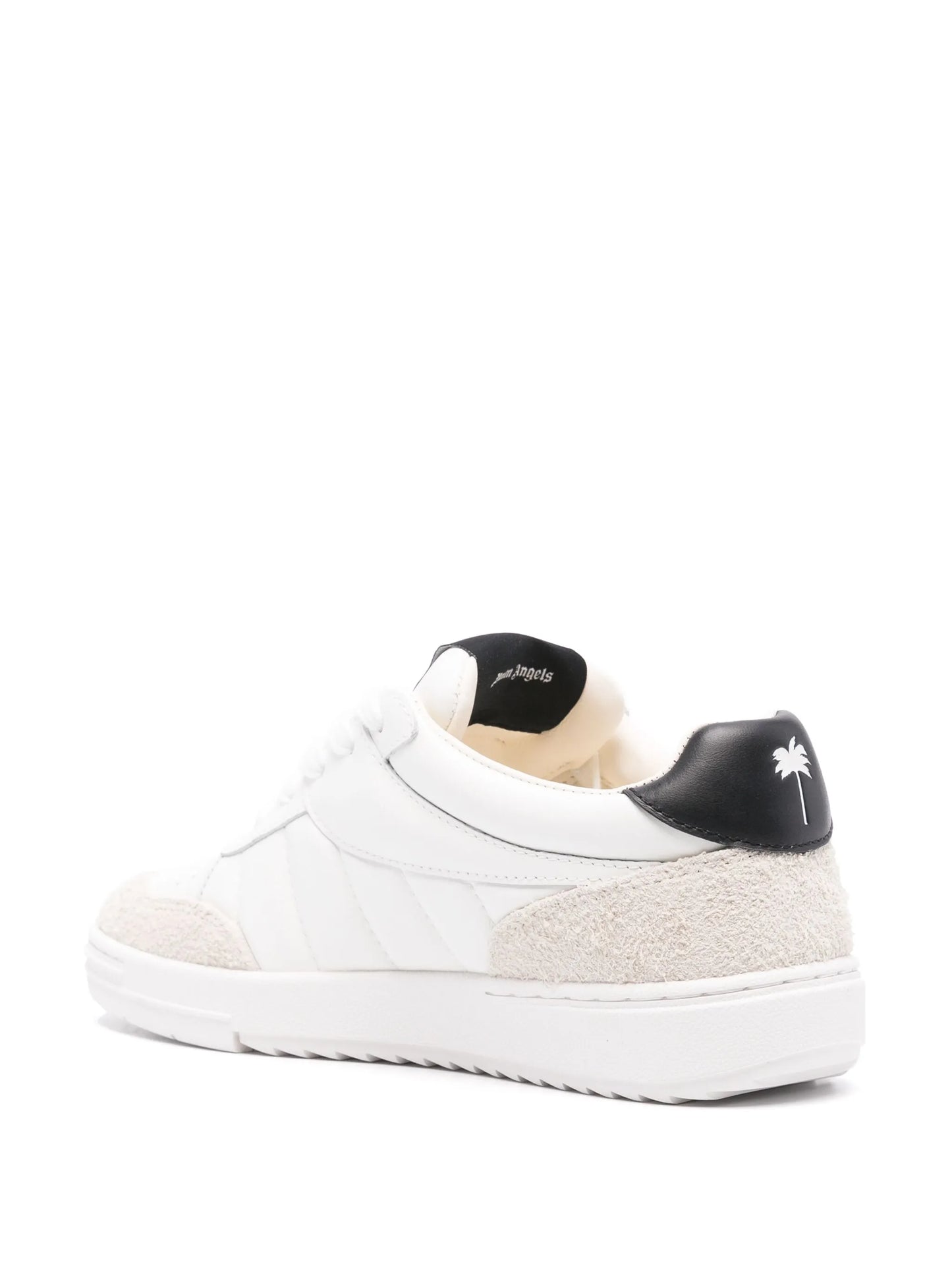 logo-appliqué leather sneakers