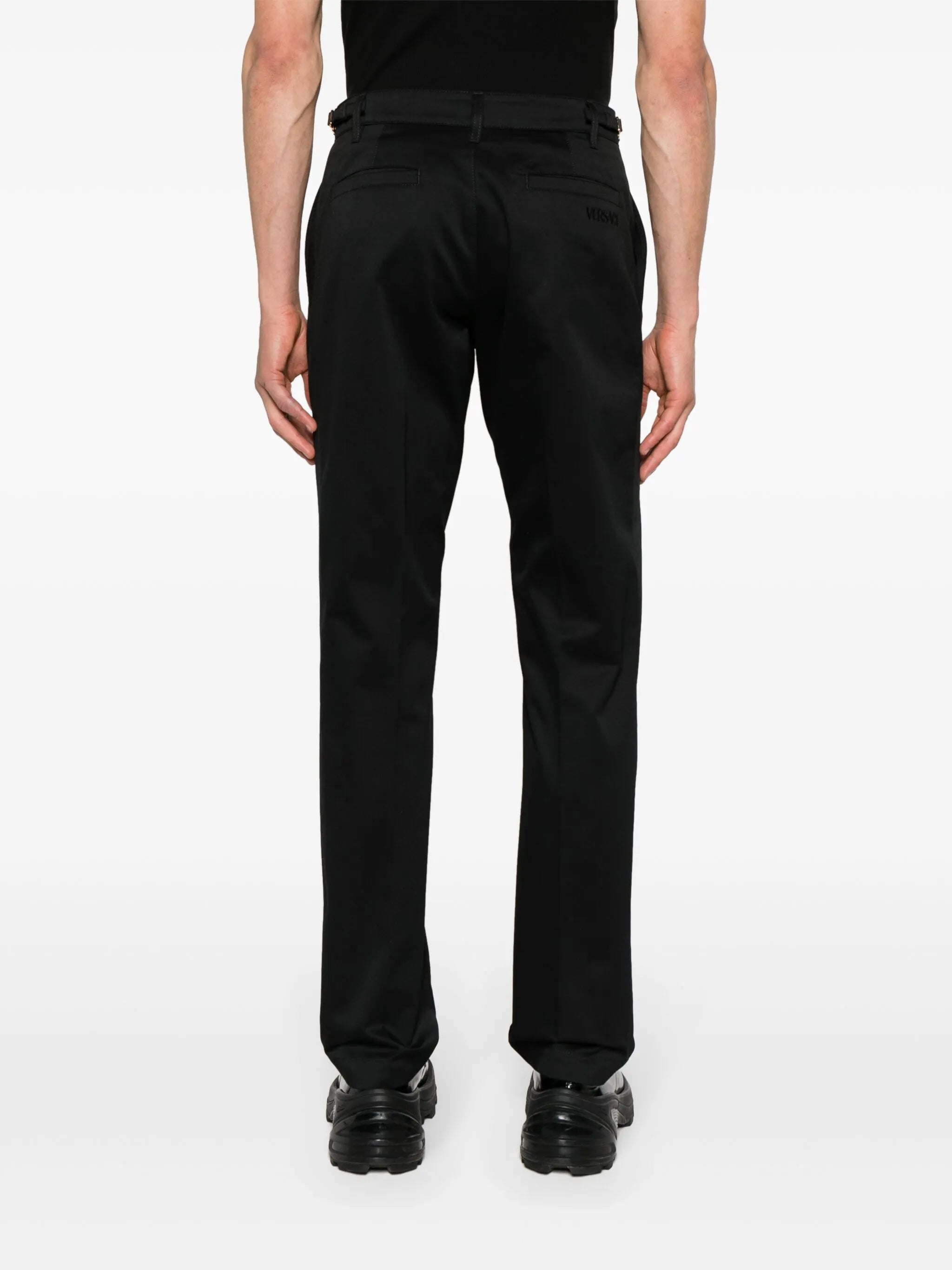 Medusa Biggie mid-rise straight-leg trousers