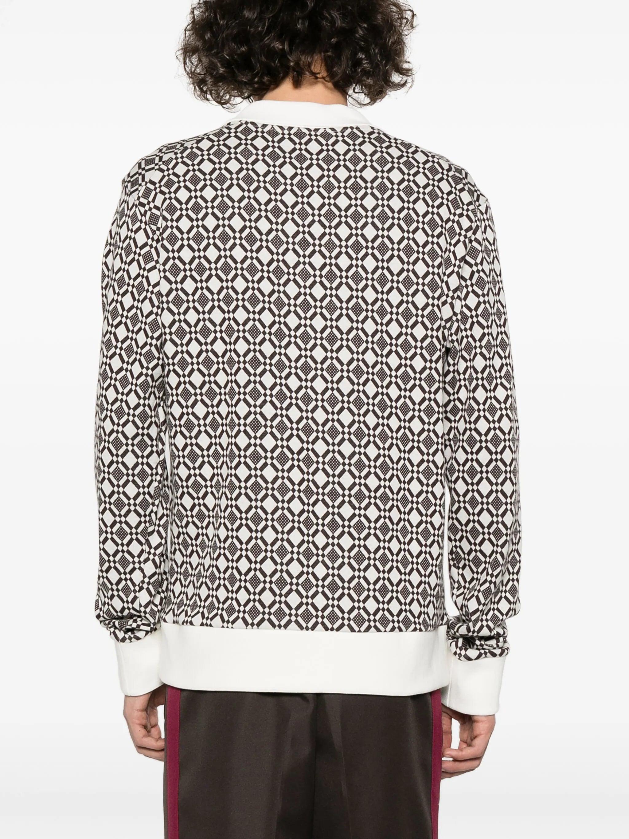 Selassie jacquard polo top