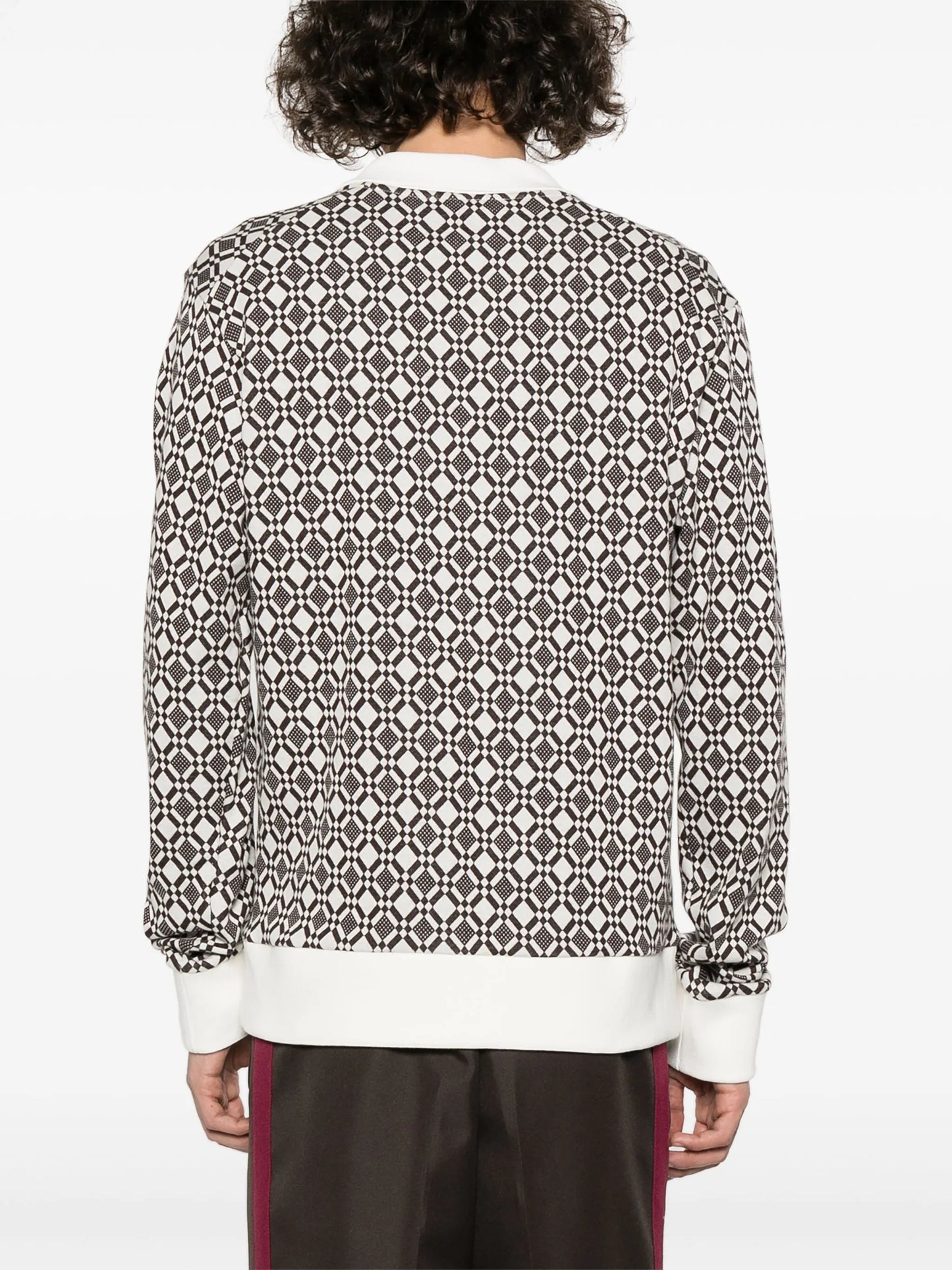 Selassie jacquard polo top