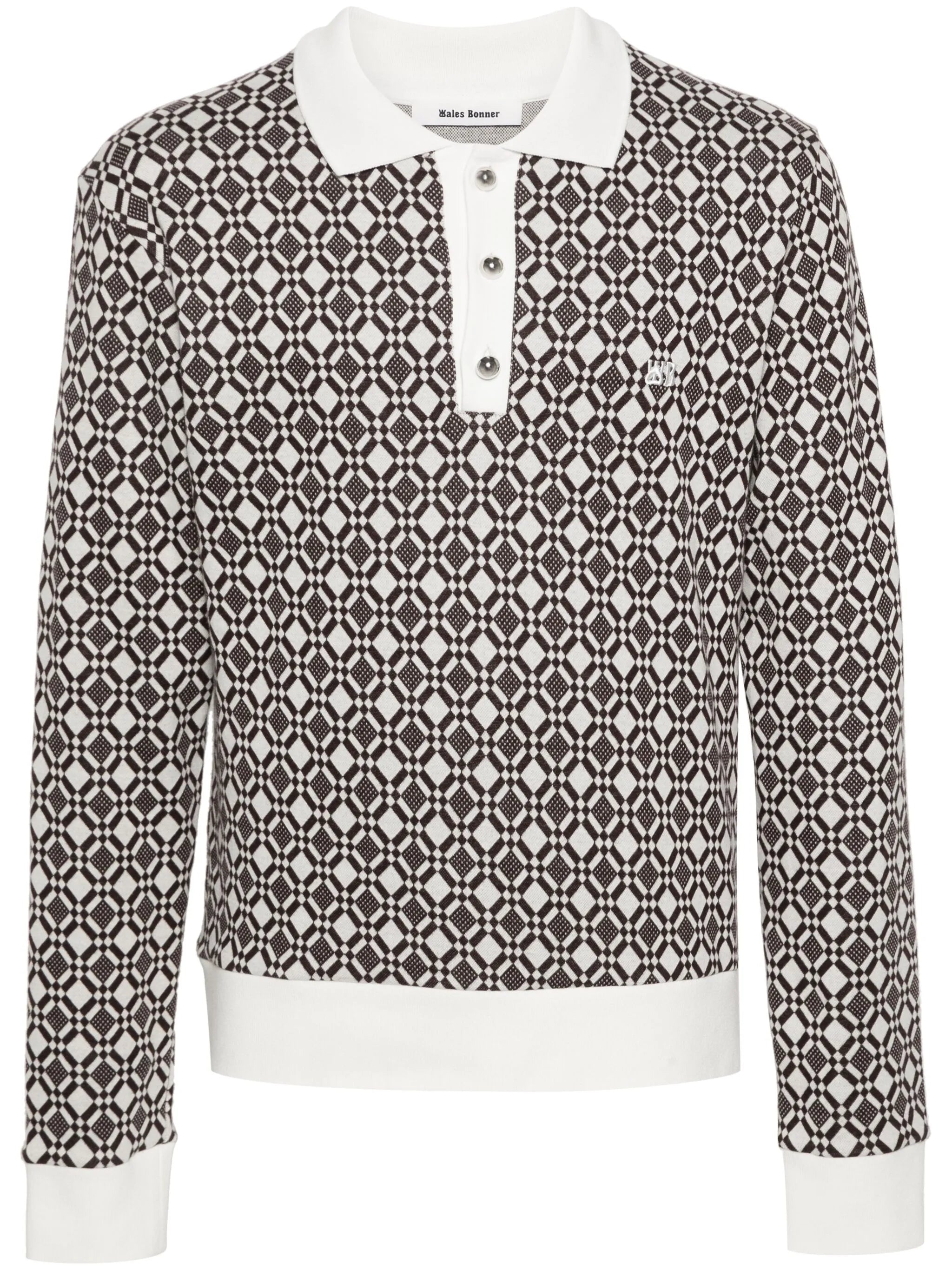 Selassie jacquard polo top