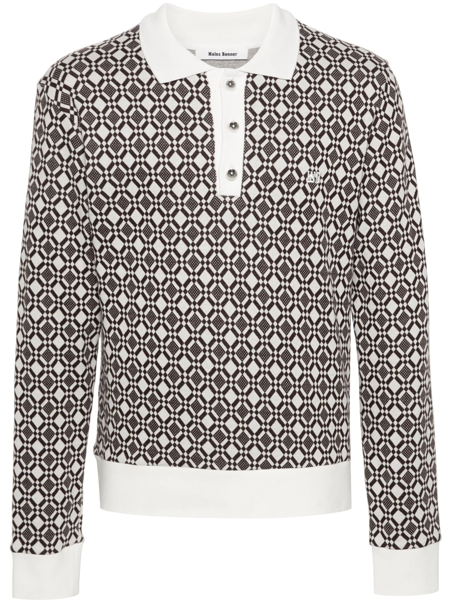 Selassie jacquard polo top