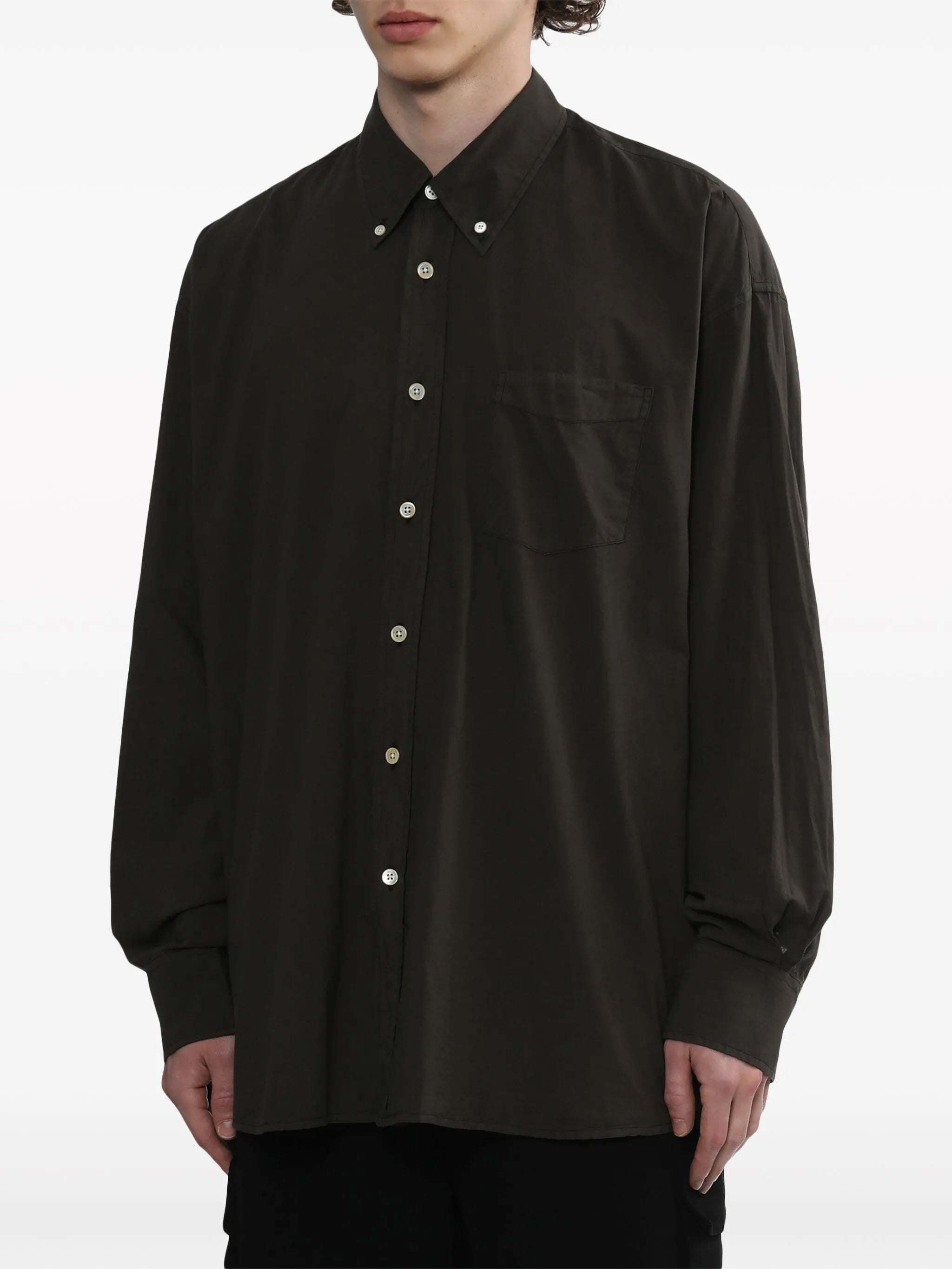 long-sleeve cotton shirt