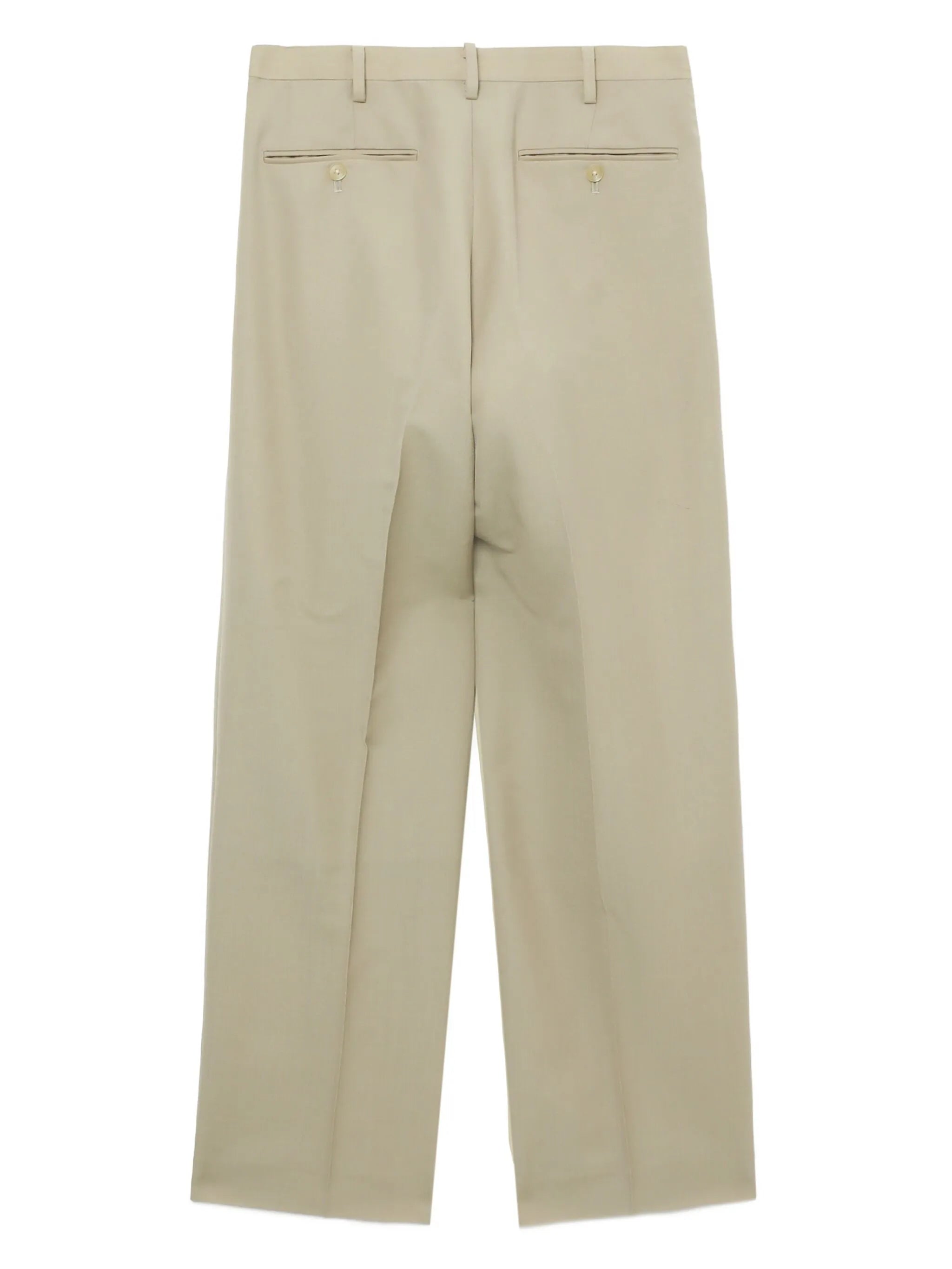 Tropical wool-mohair cropped trousers