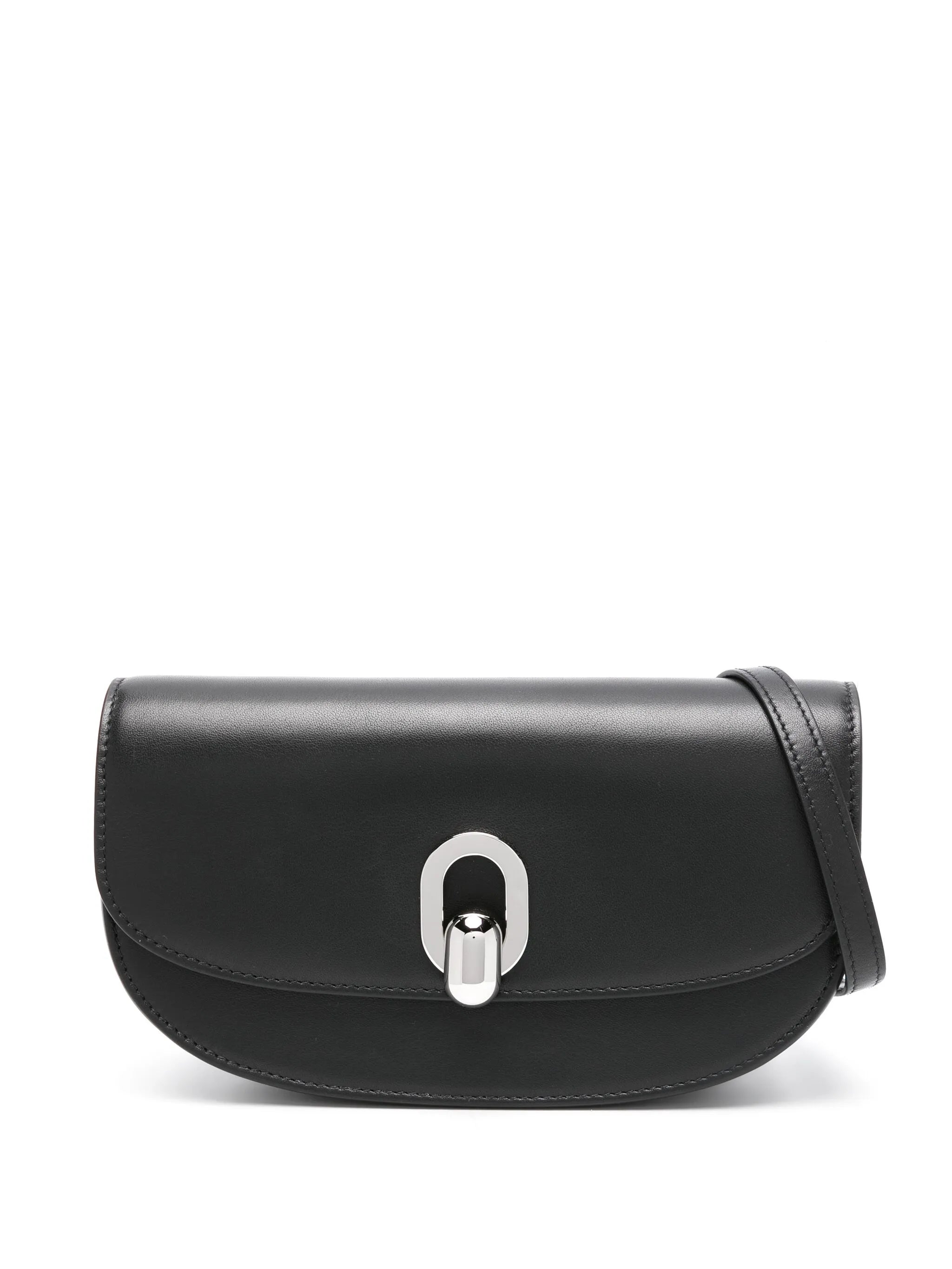Tondo Crescent leather crossbody bag