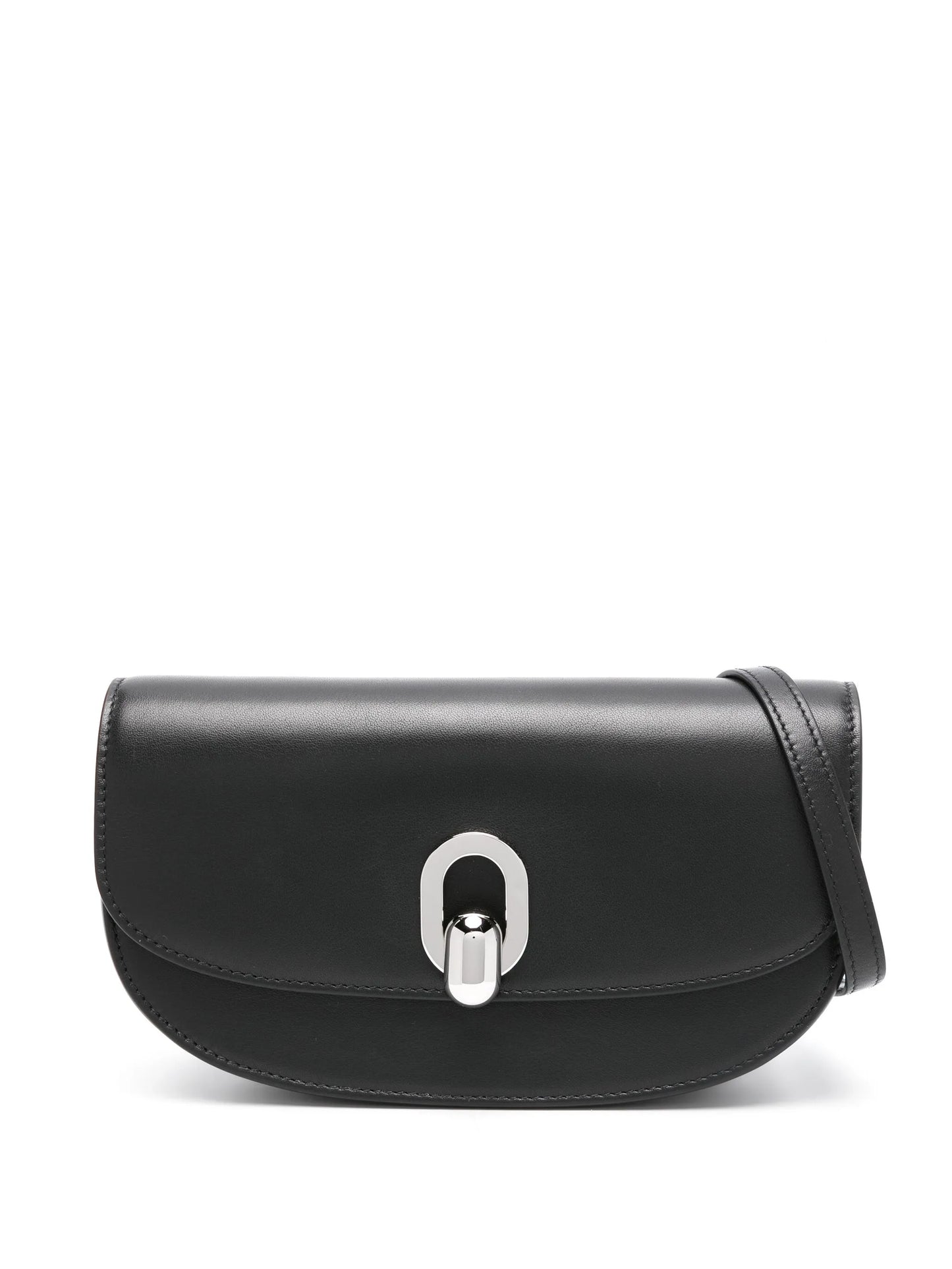 Tondo Crescent leather crossbody bag