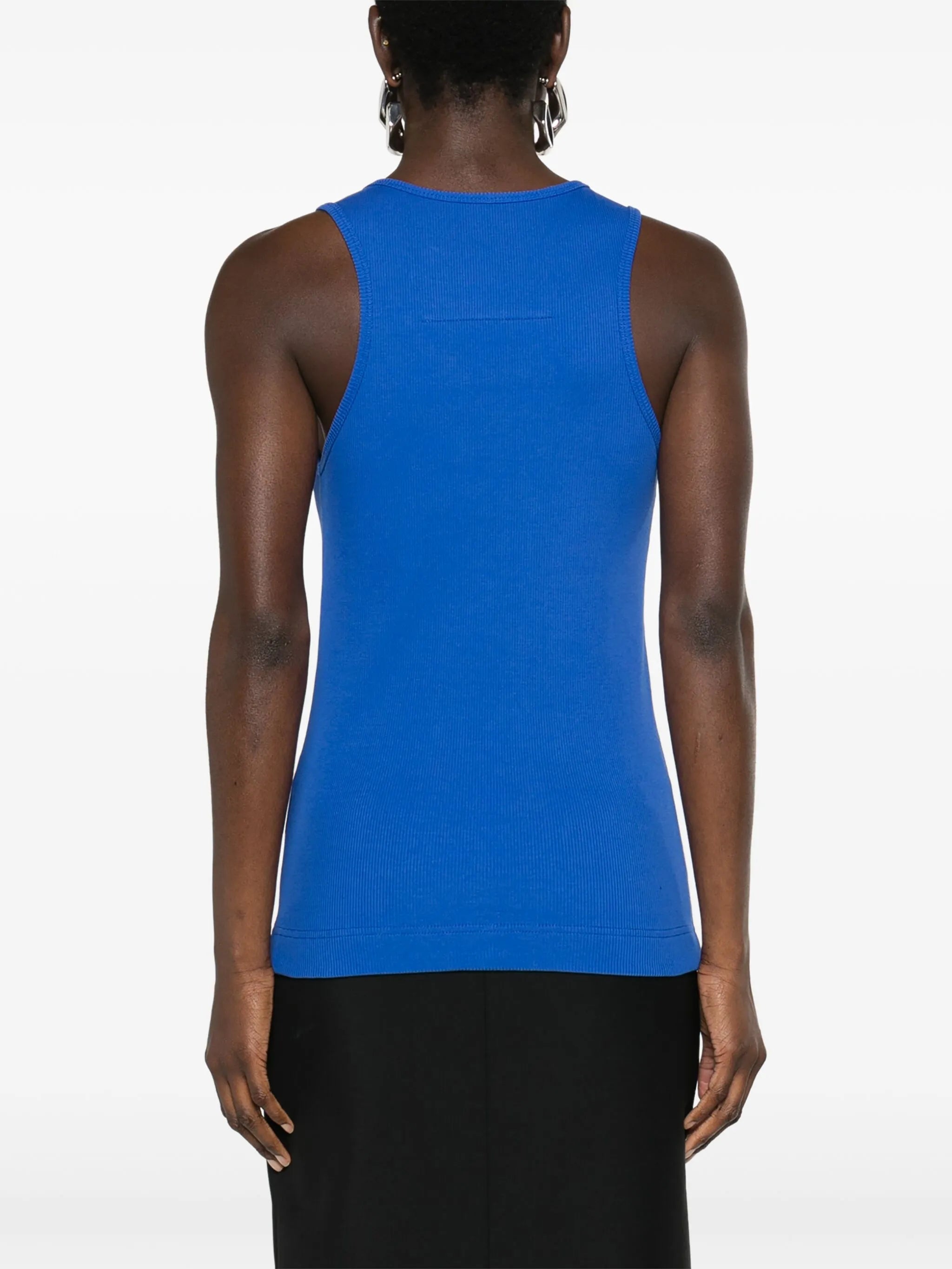 Slim fit tank top in cotton with 4G detail