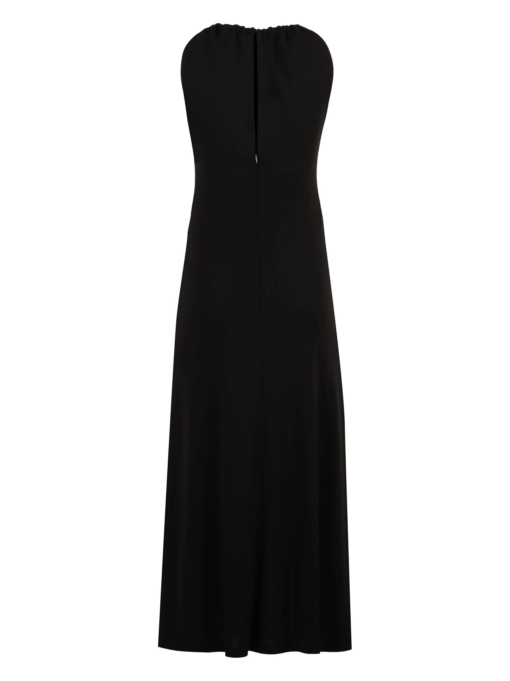 lace-appliqué halterneck midi dress
