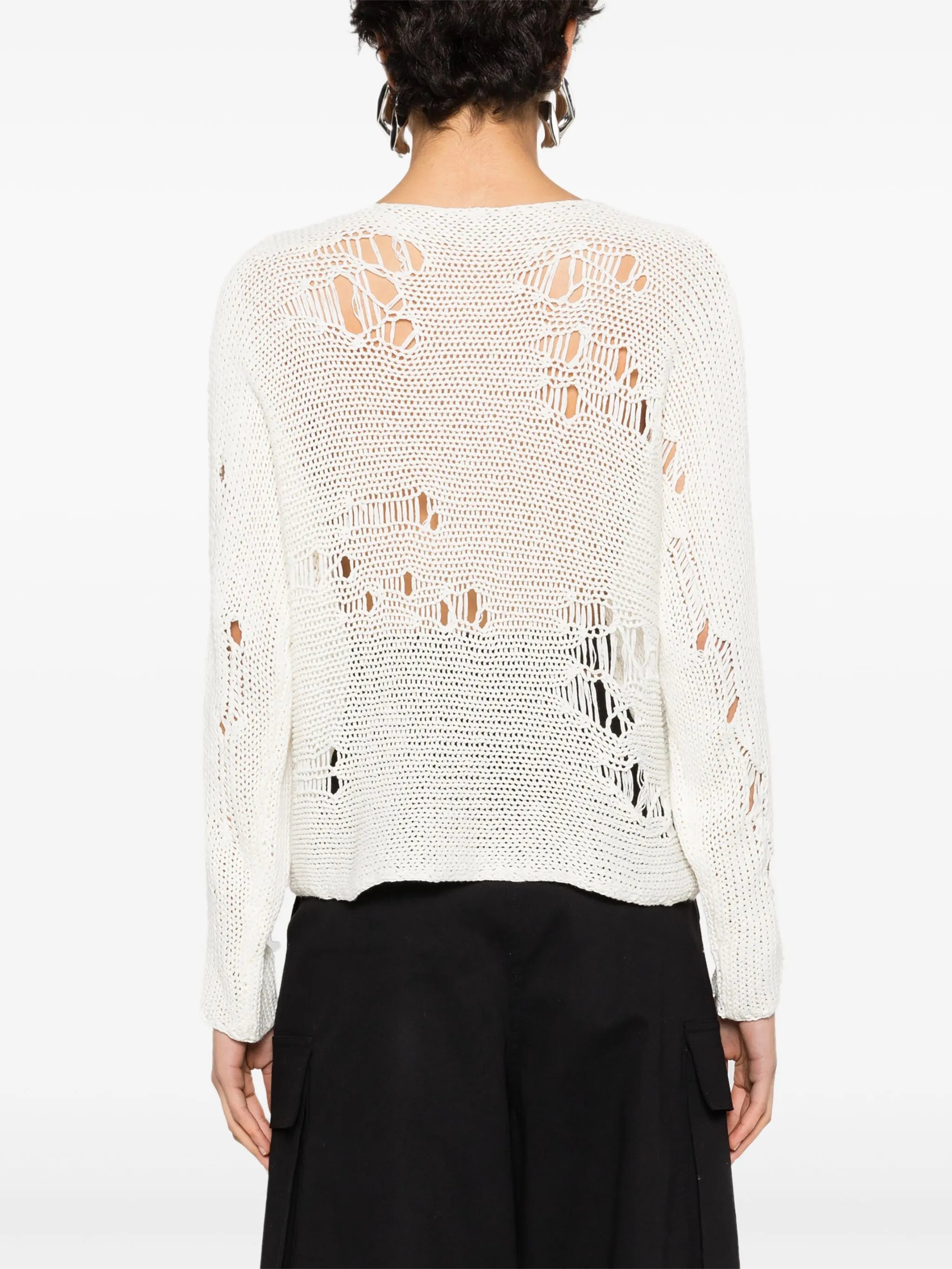Boyfriend distressed jumper