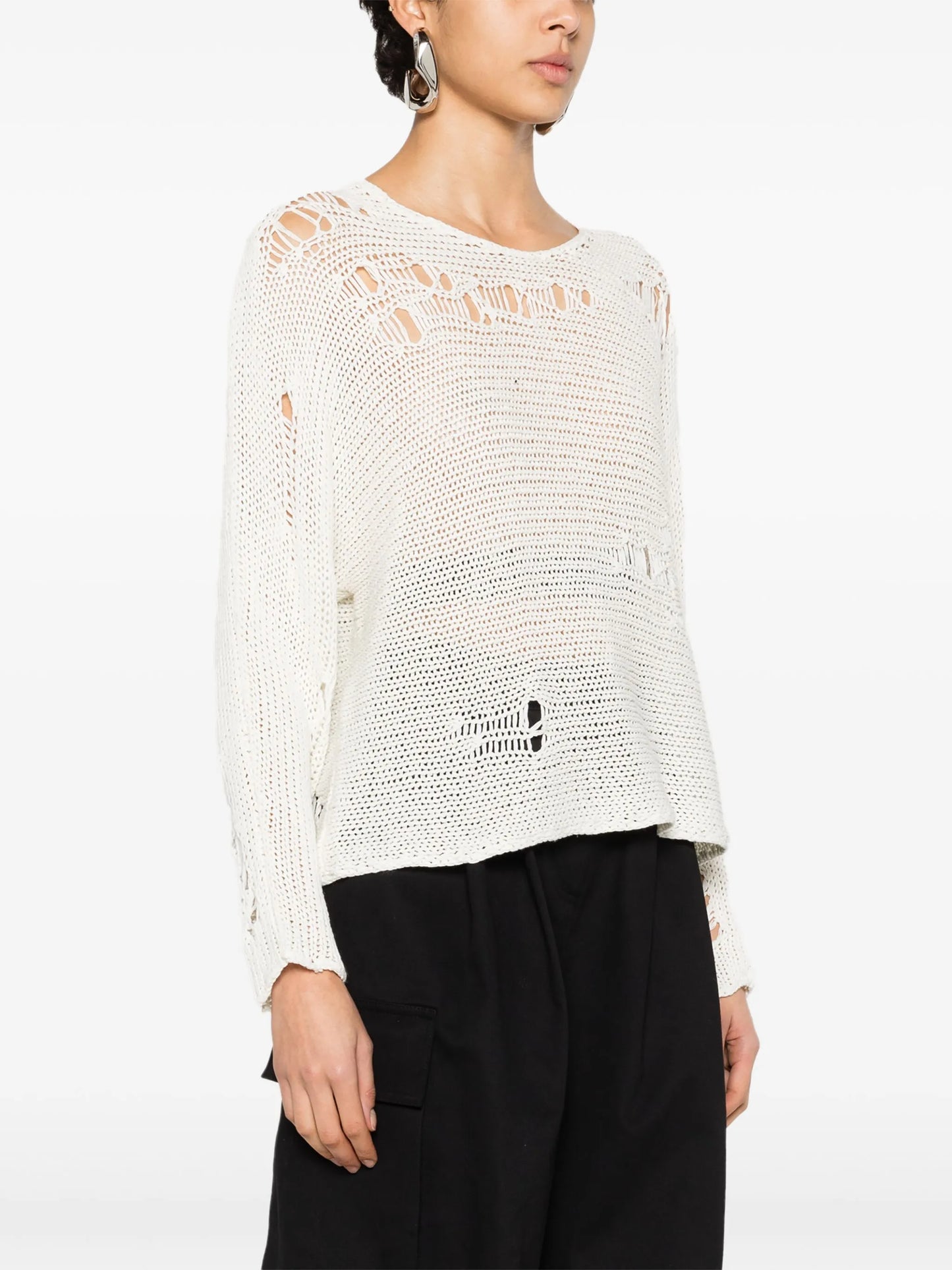 Boyfriend distressed jumper