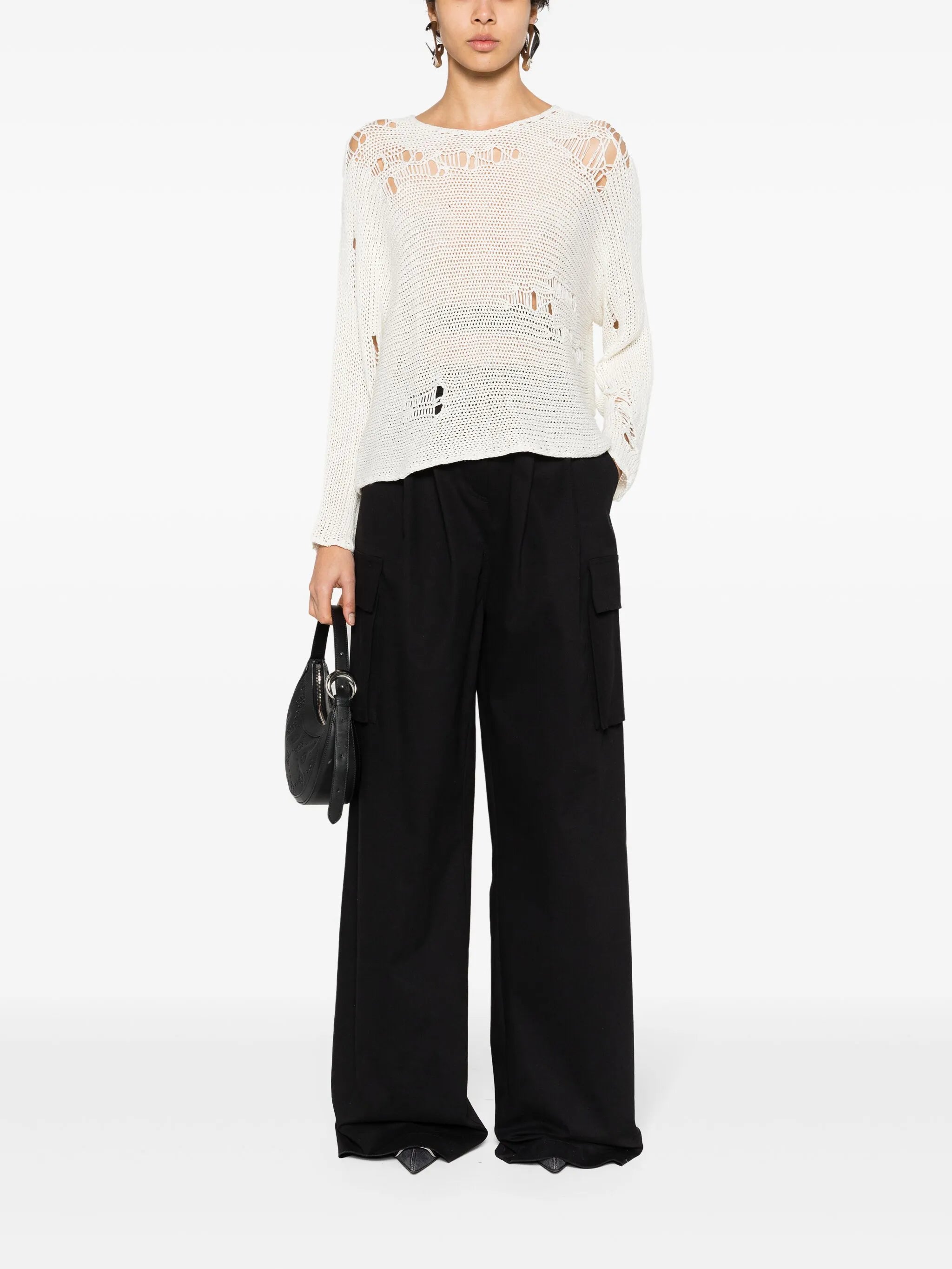 Boyfriend distressed jumper