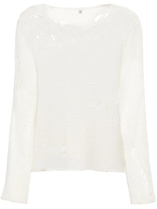 Boyfriend distressed jumper
