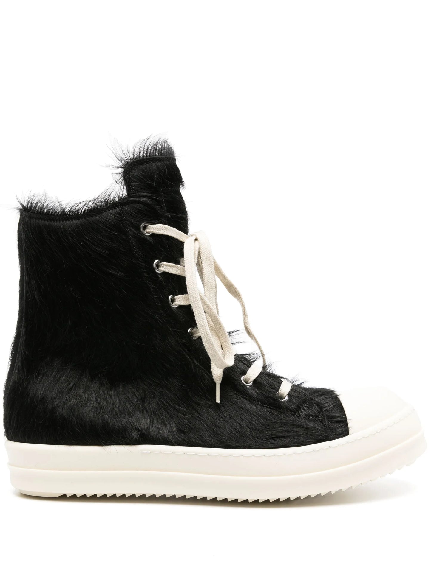 leather high-top sneakers