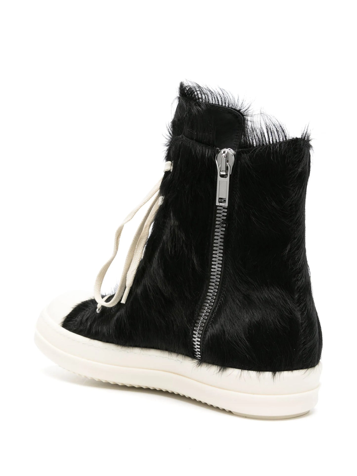 leather high-top sneakers