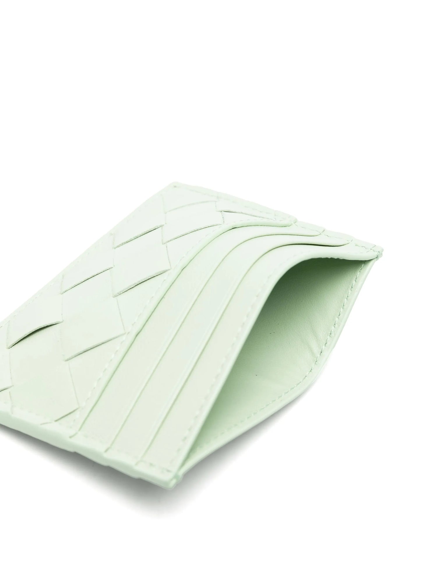 Intreccio leather cardholder