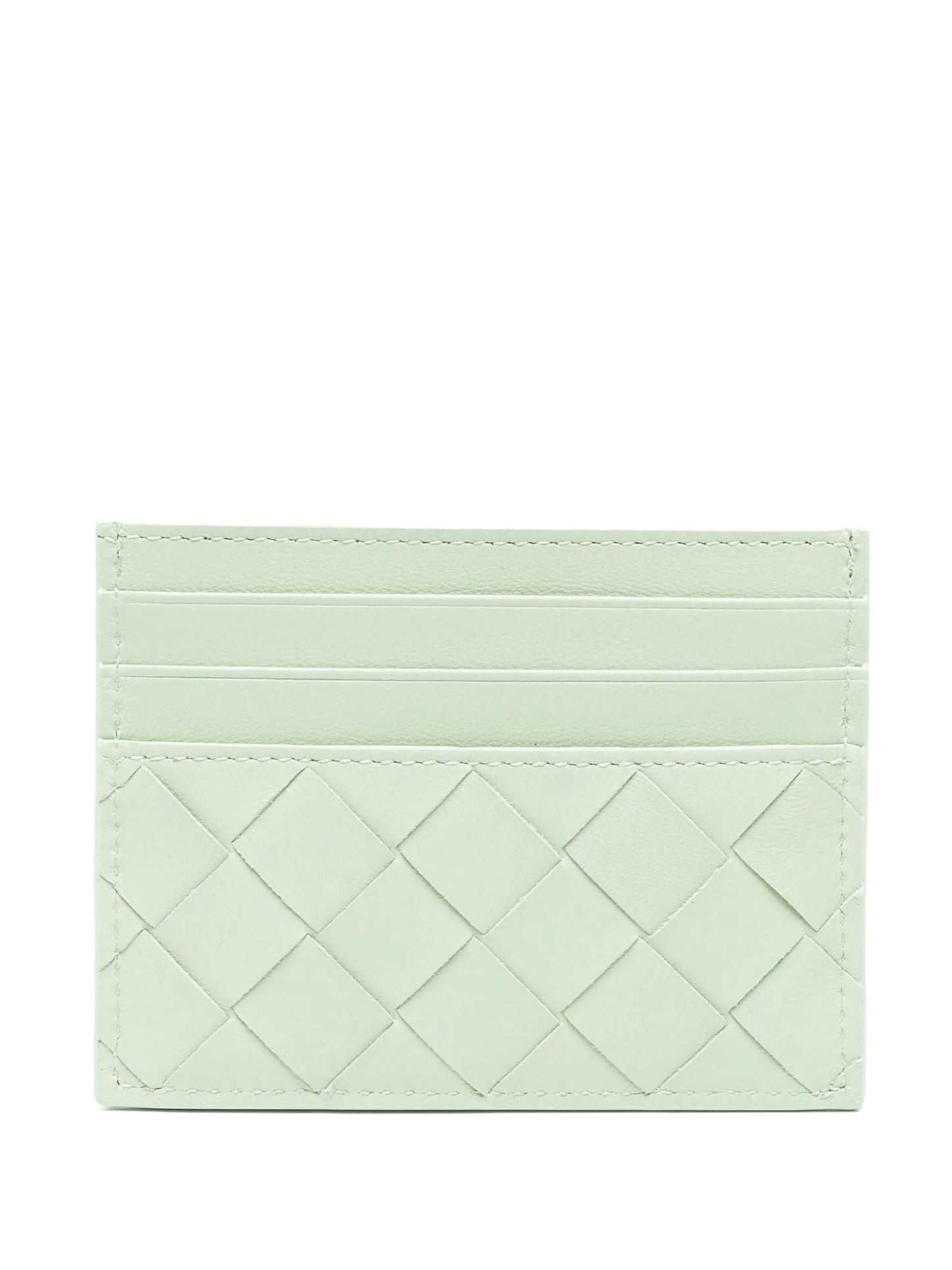 Intreccio leather cardholder