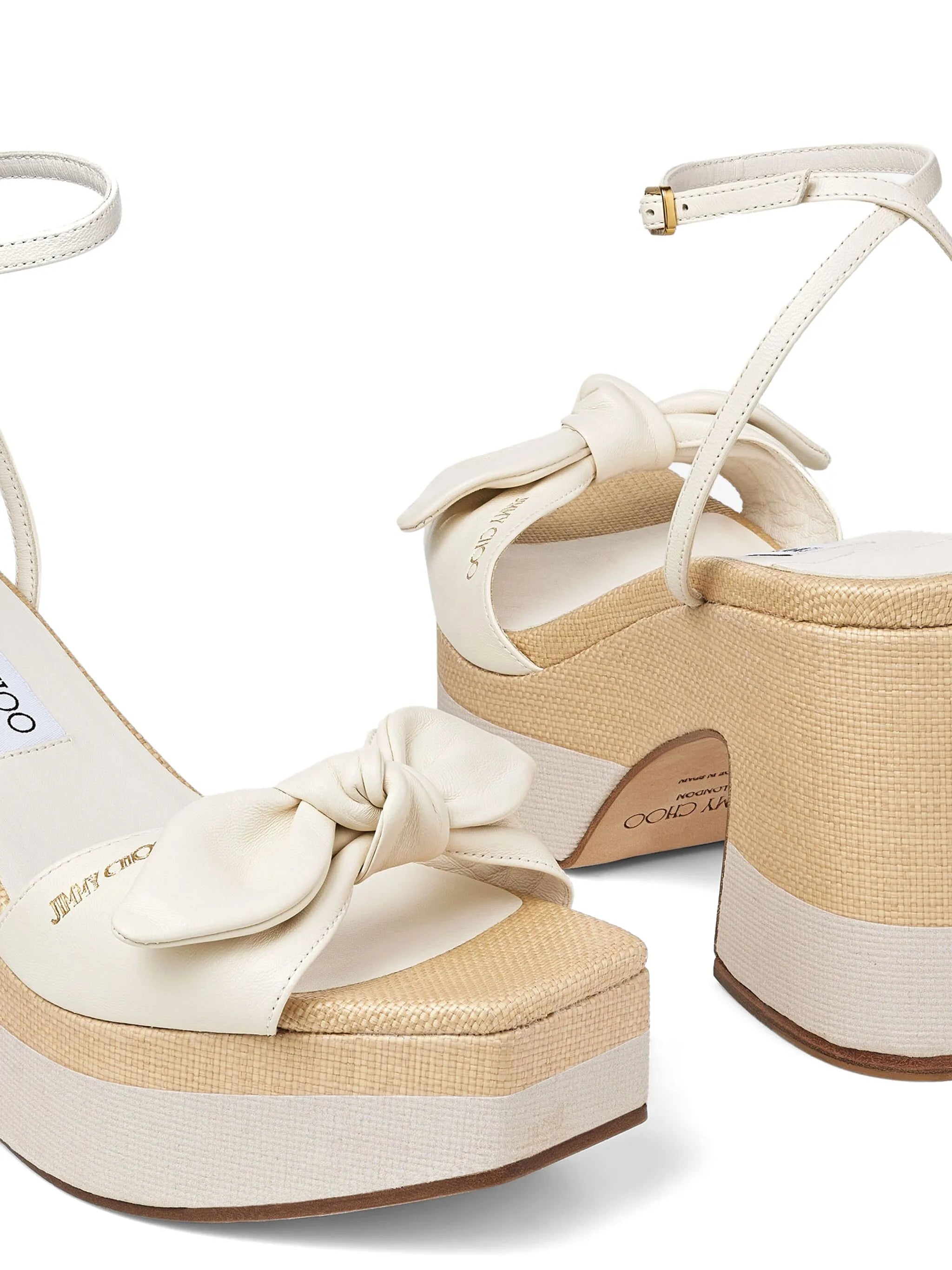 Ricia 95mm platform leather sandals